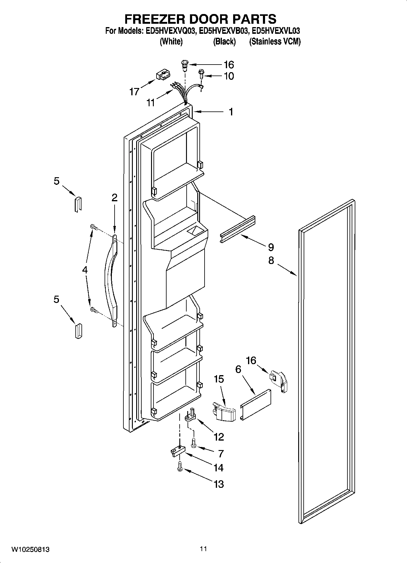 07 - FREEZER DOOR PARTS