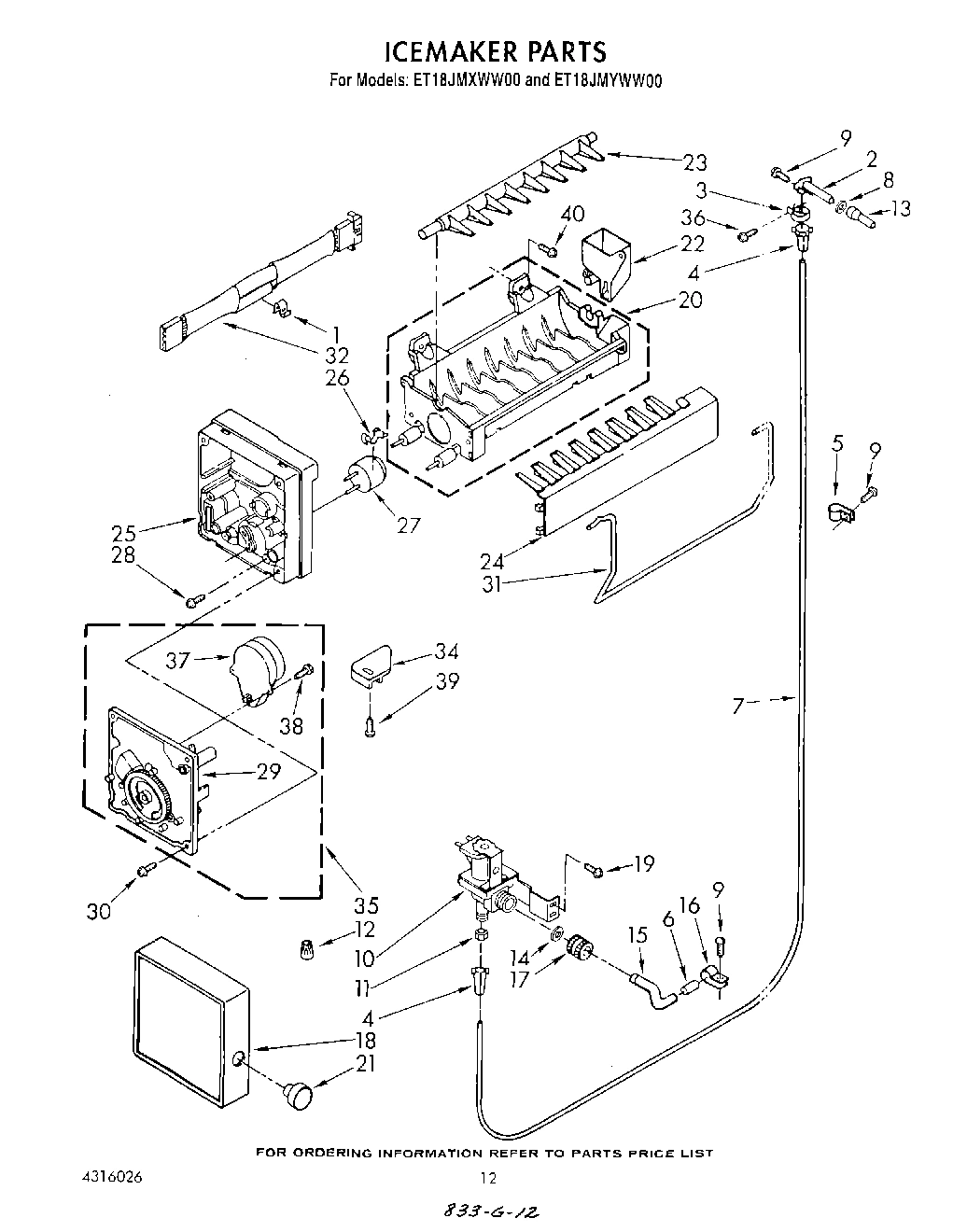 09 - ICEMAKER , LIT/OPTIONAL
