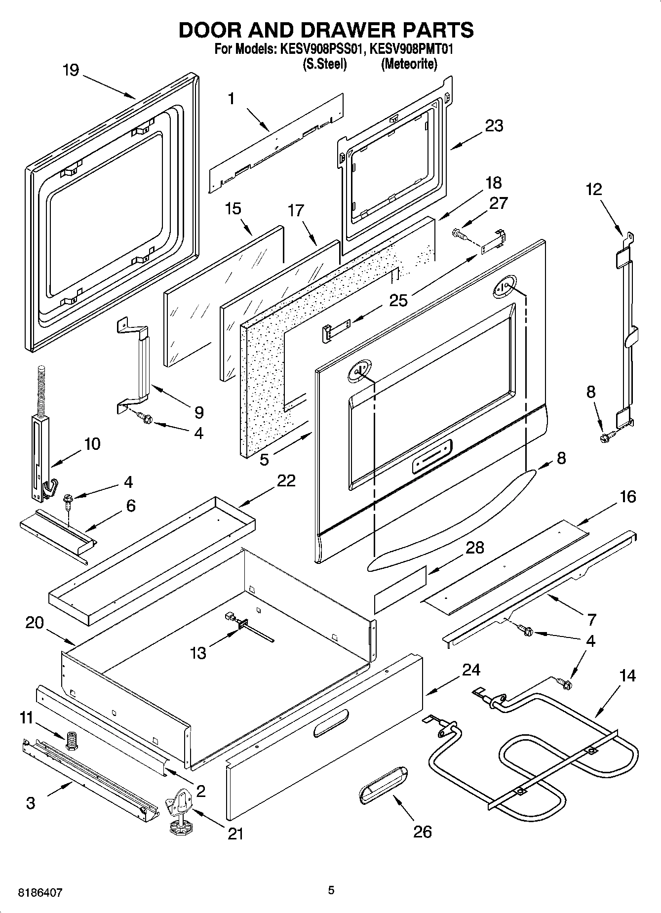 04 - DOOR AND DRAWER PARTS