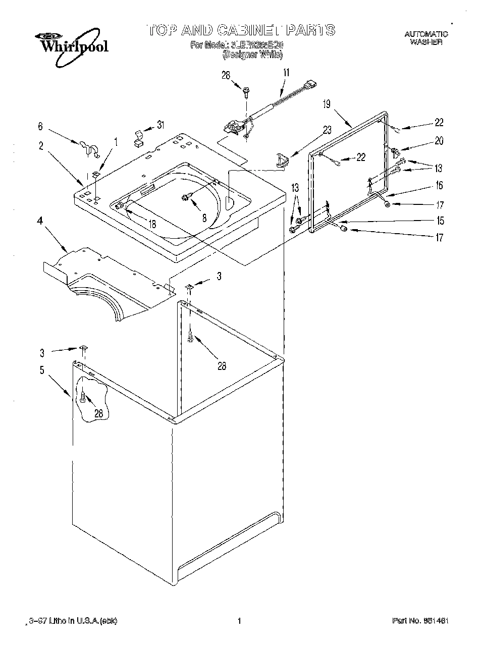 01 - TOP AND CABINET