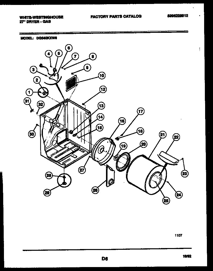 02 - CABINET AND COMPONENT PARTS