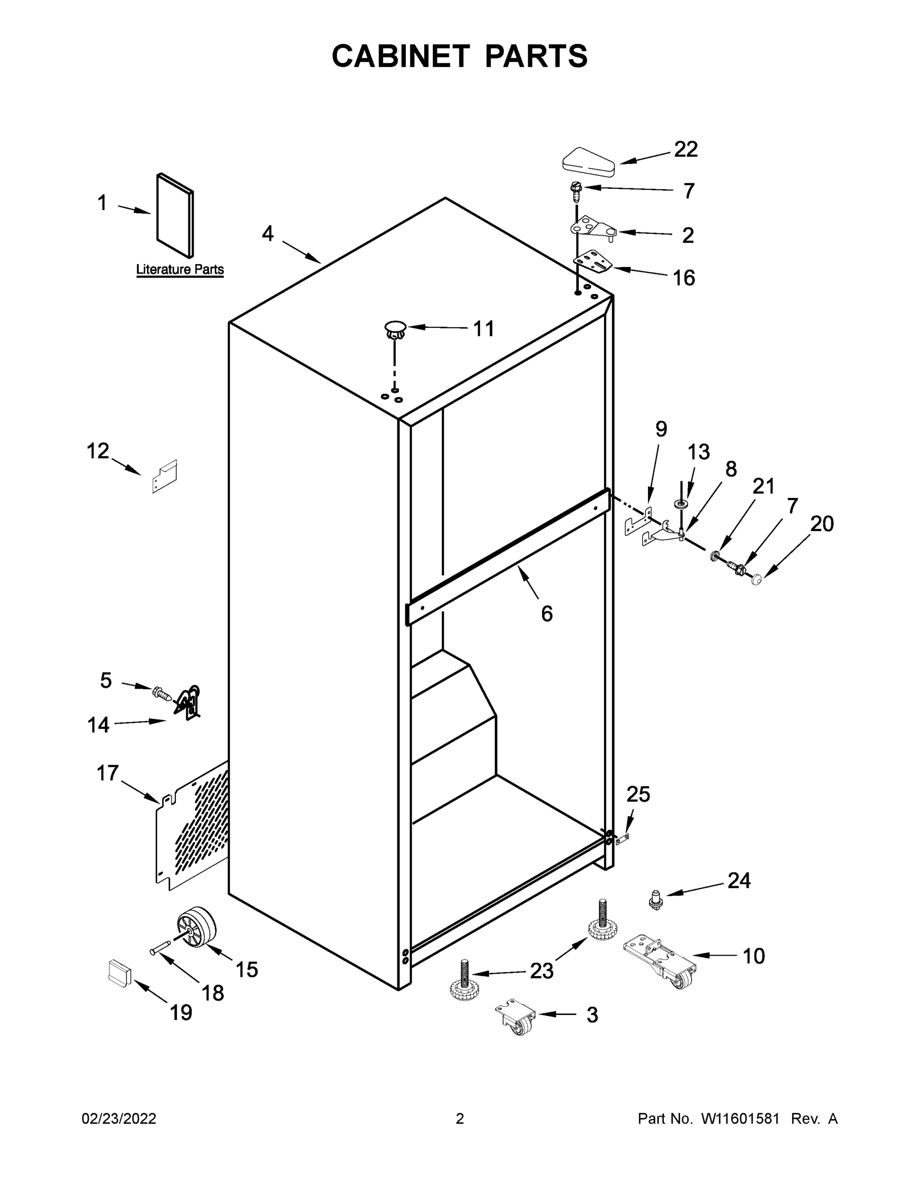 02 - CABINET PARTS