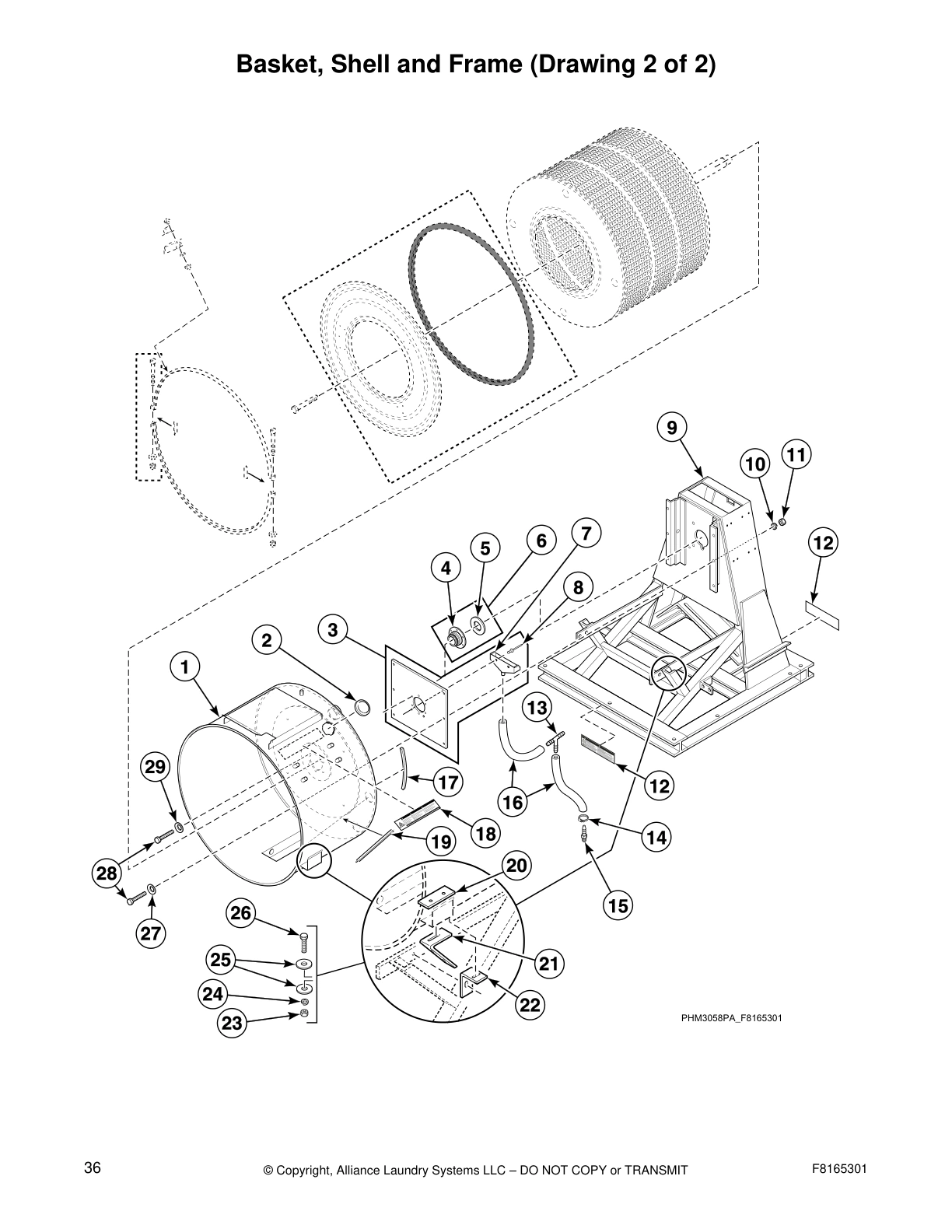 Basket, Shell and Frame (Drawing 2 of 2)