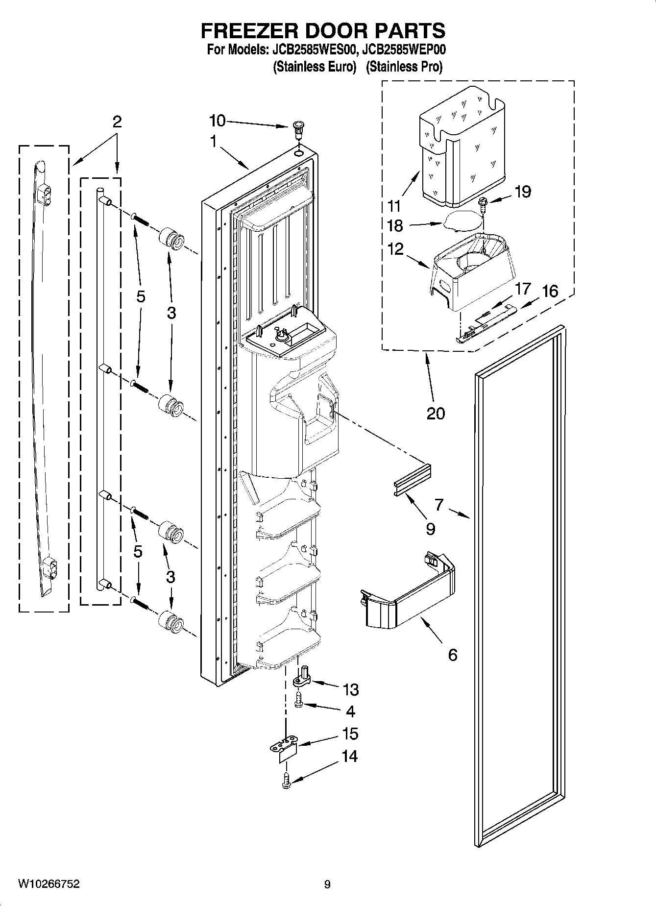 06 - FREEZER DOOR PARTS