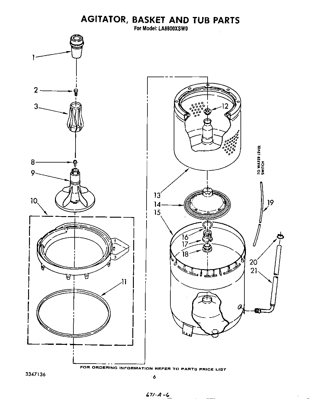 04 - AGITATOR, BASKET AND TUB