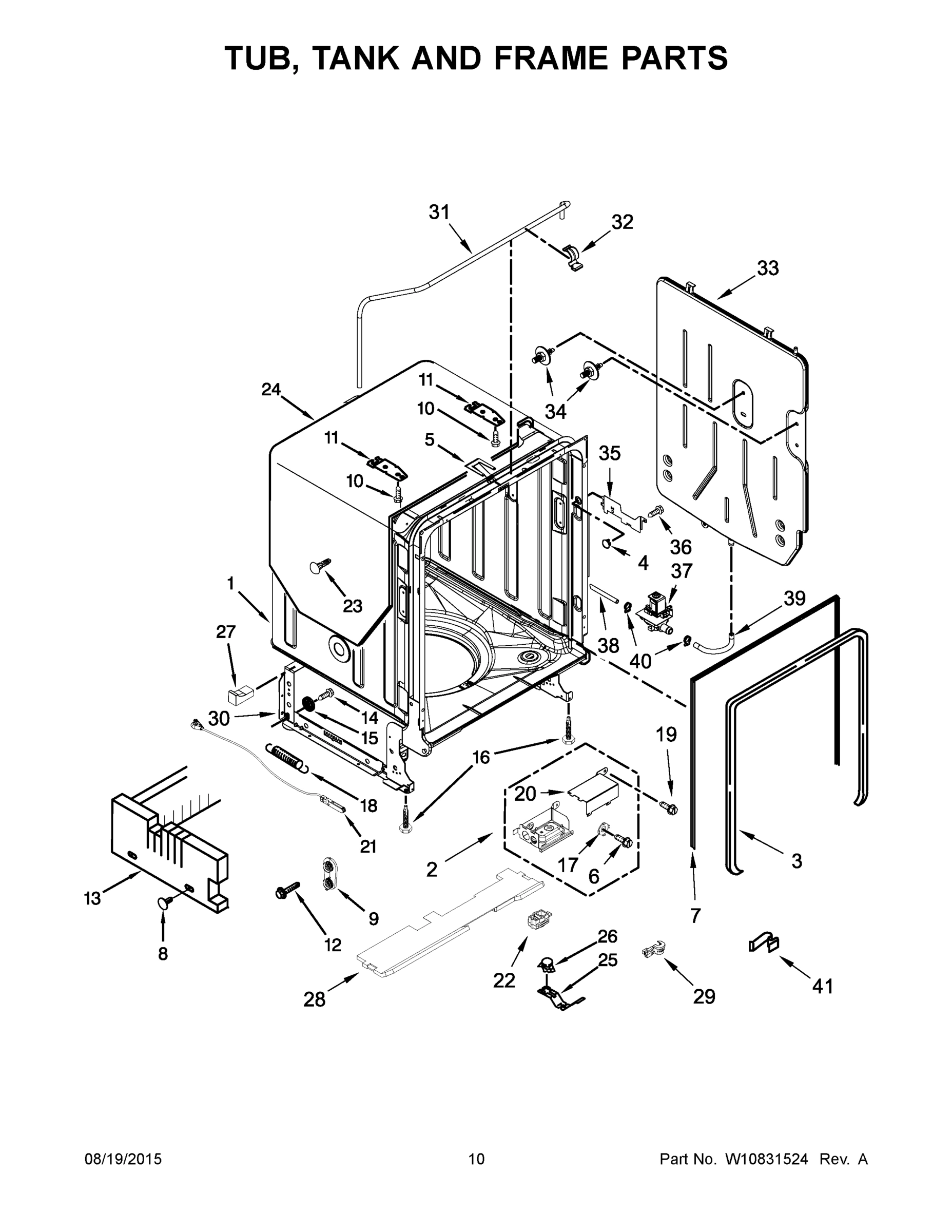 06 - TUB, TANK AND FRAME PARTS