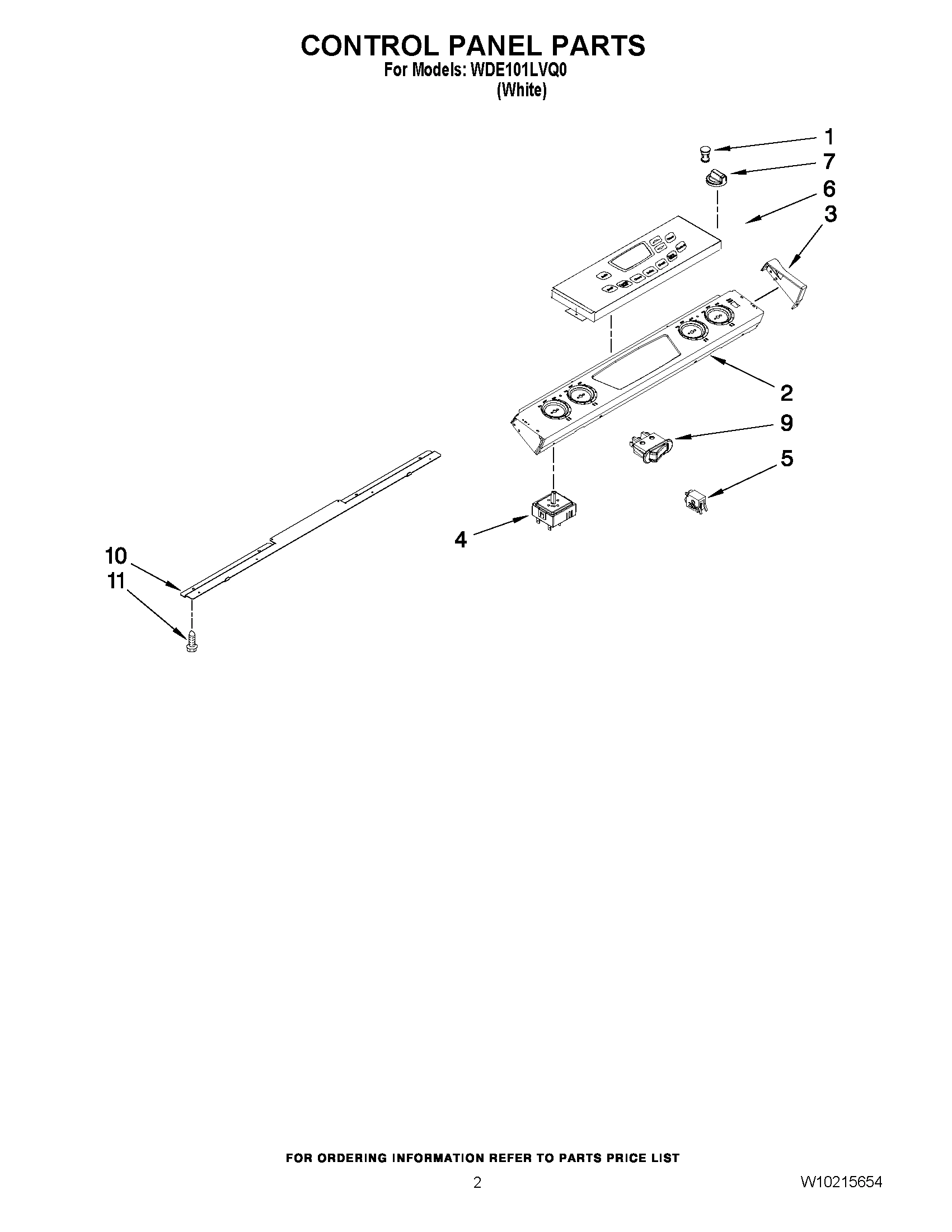 02 - CONTROL PANEL PARTS