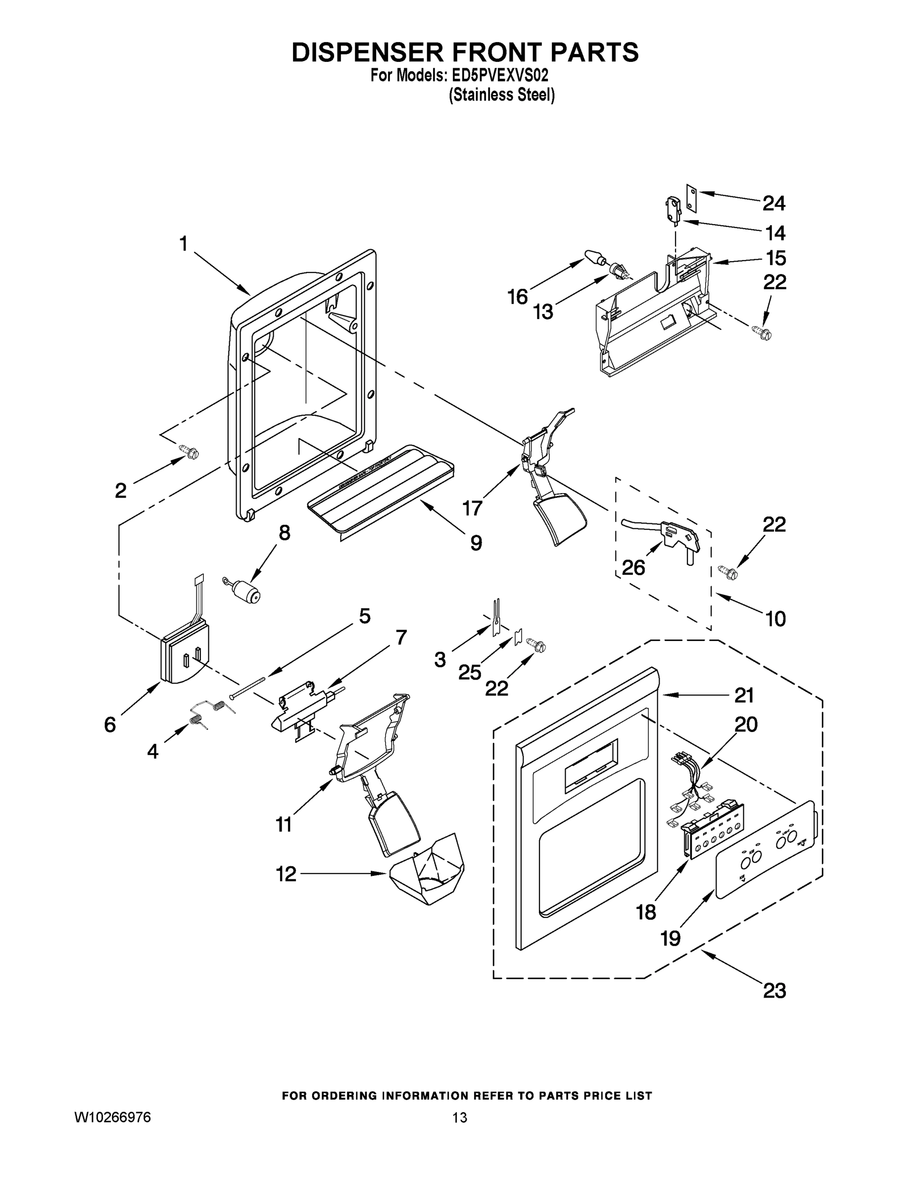 08 - DISPENSER FRONT PARTS