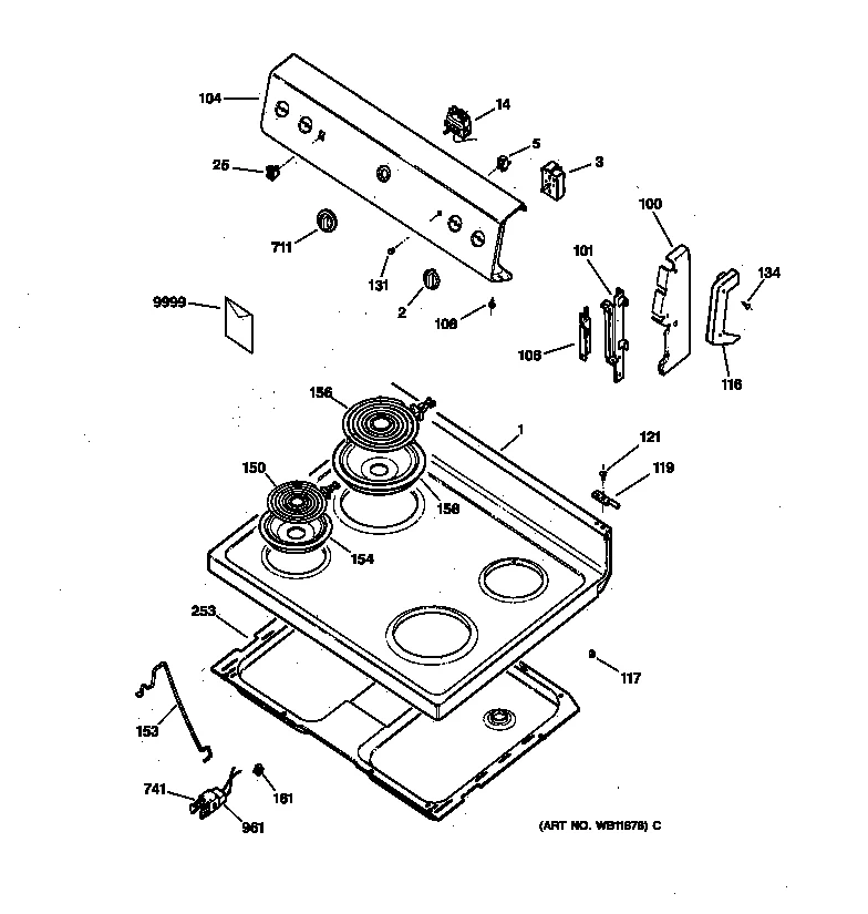 CONTROL PANEL & COOKTOP