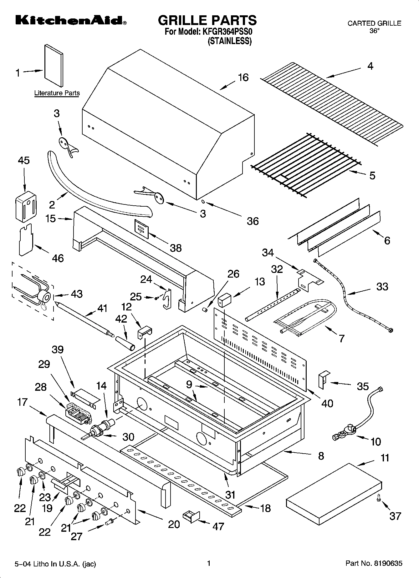 01 - GRILLE PARTS