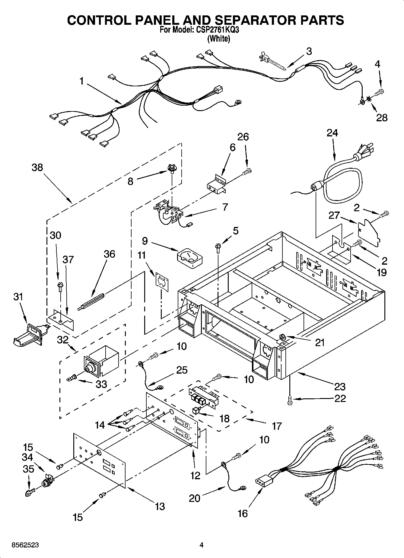 04 - CONTROL PANEL AND SEPARATOR PARTS