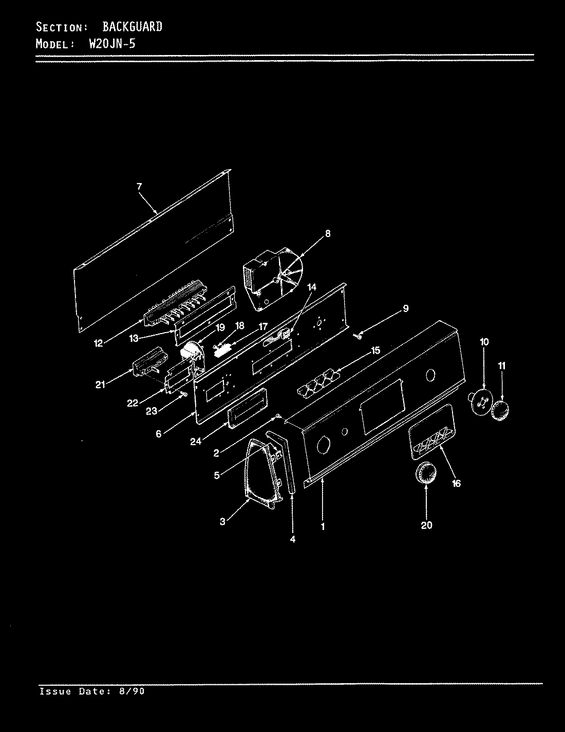 02 - CONTROL PANEL (W20JN5)(REV. A-D)