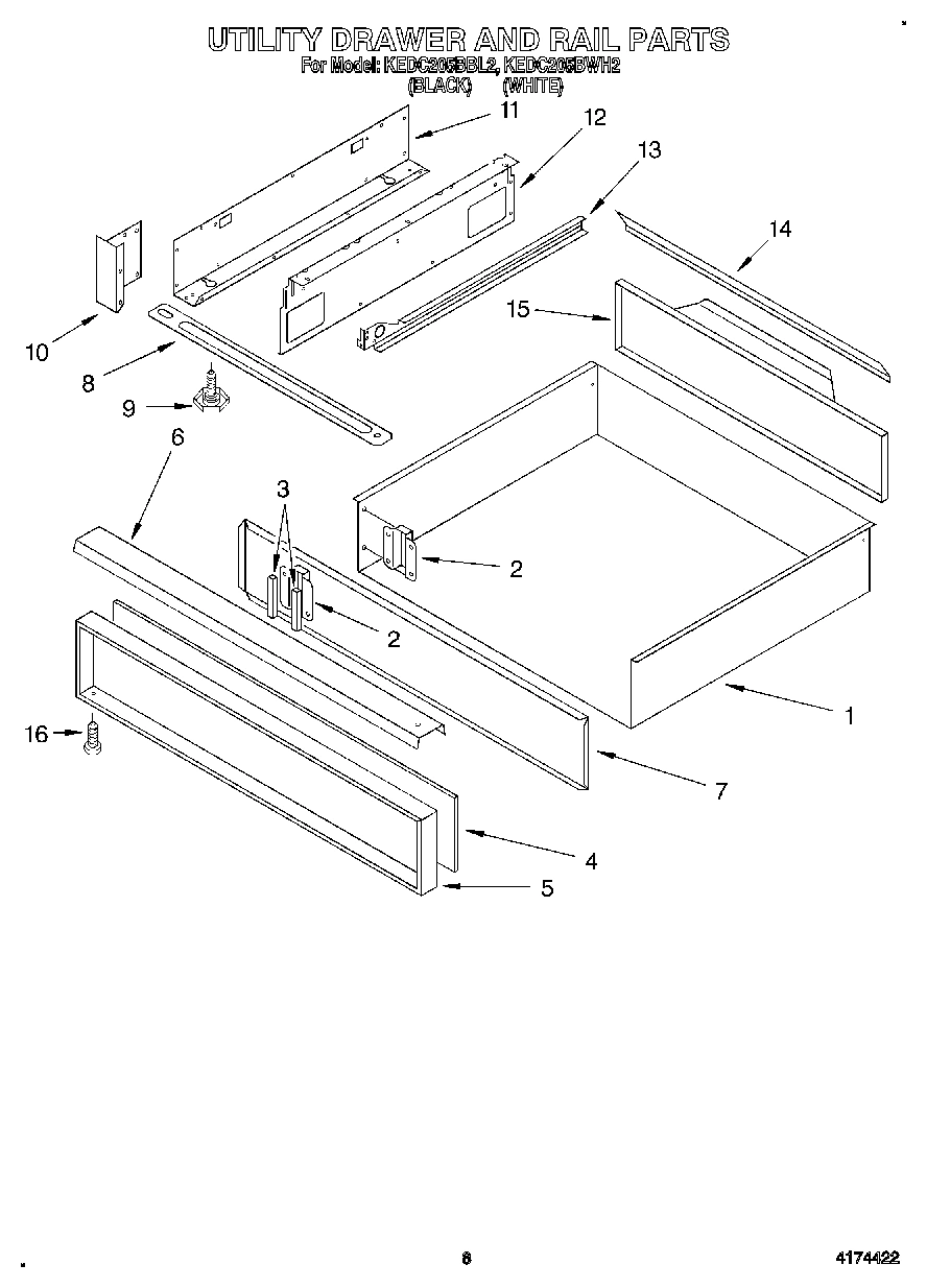06 - UTILITY DRAWER AND RAIL