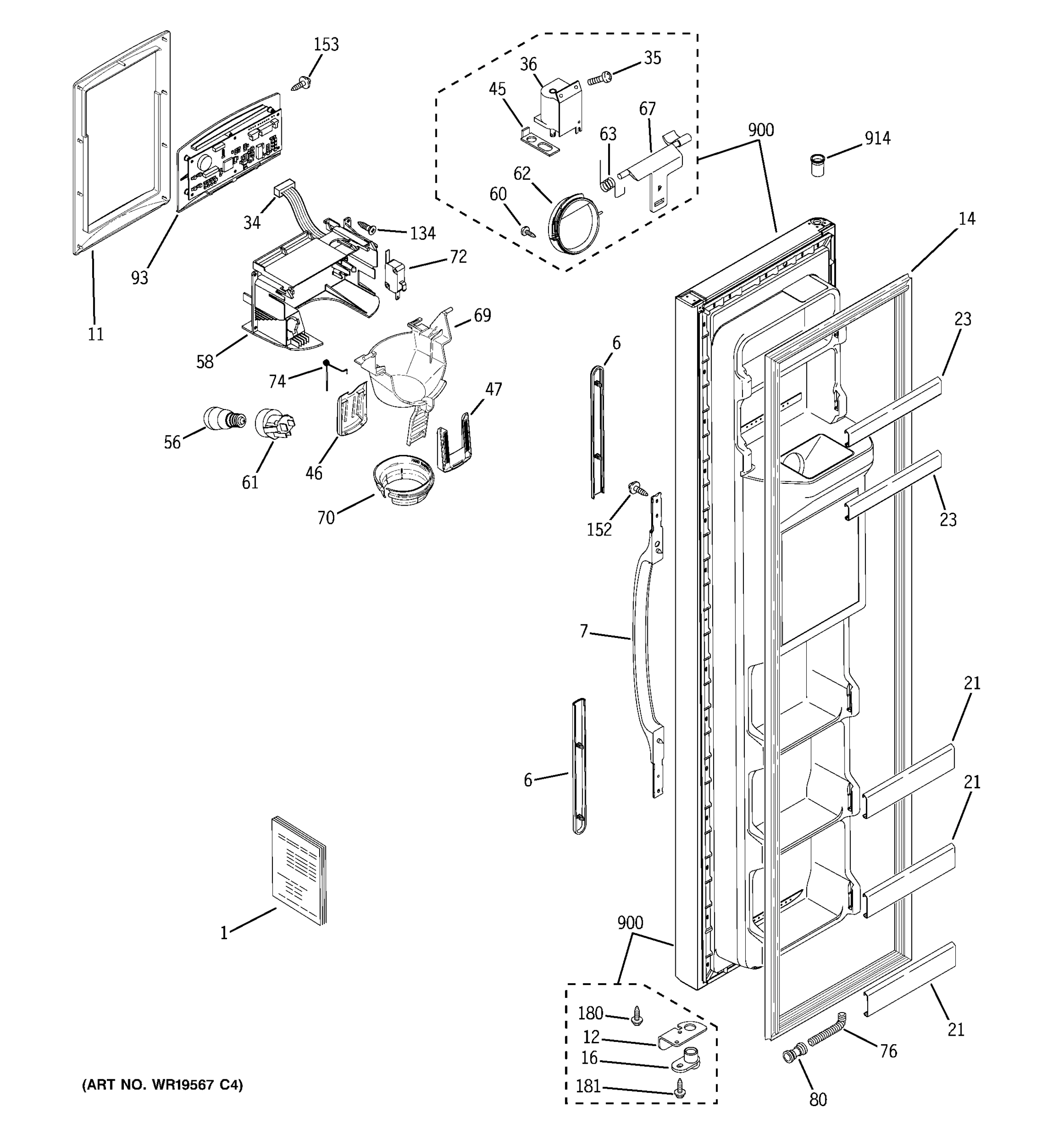 FREEZER DOOR