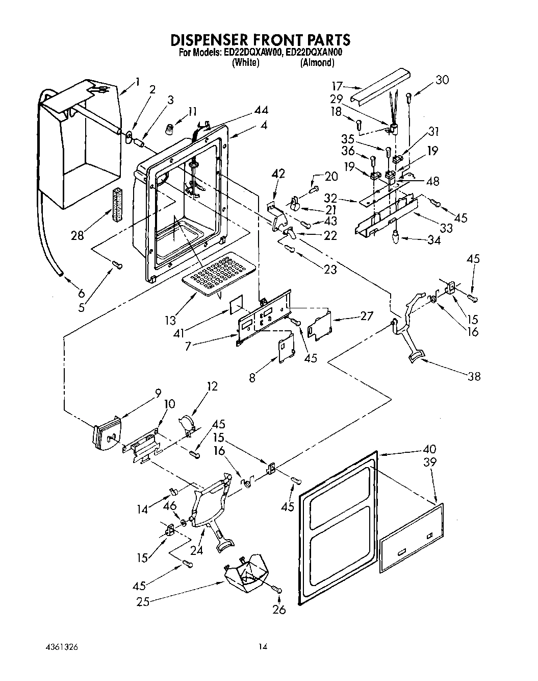 10 - DISPENSER FRONT