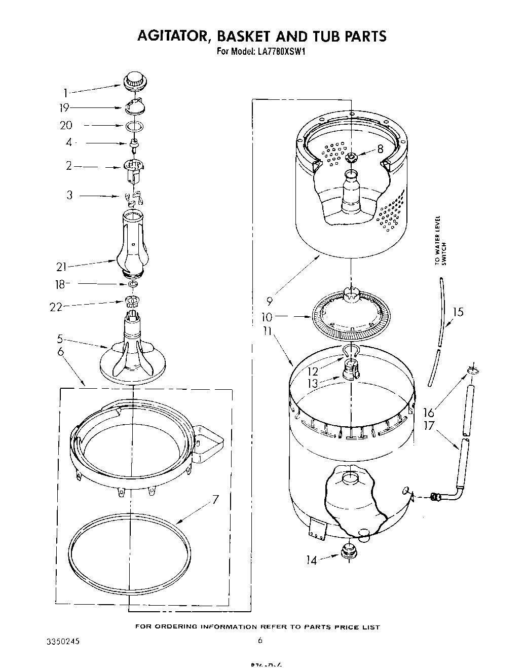 04 - AGITATOR, BASKET AND TUB