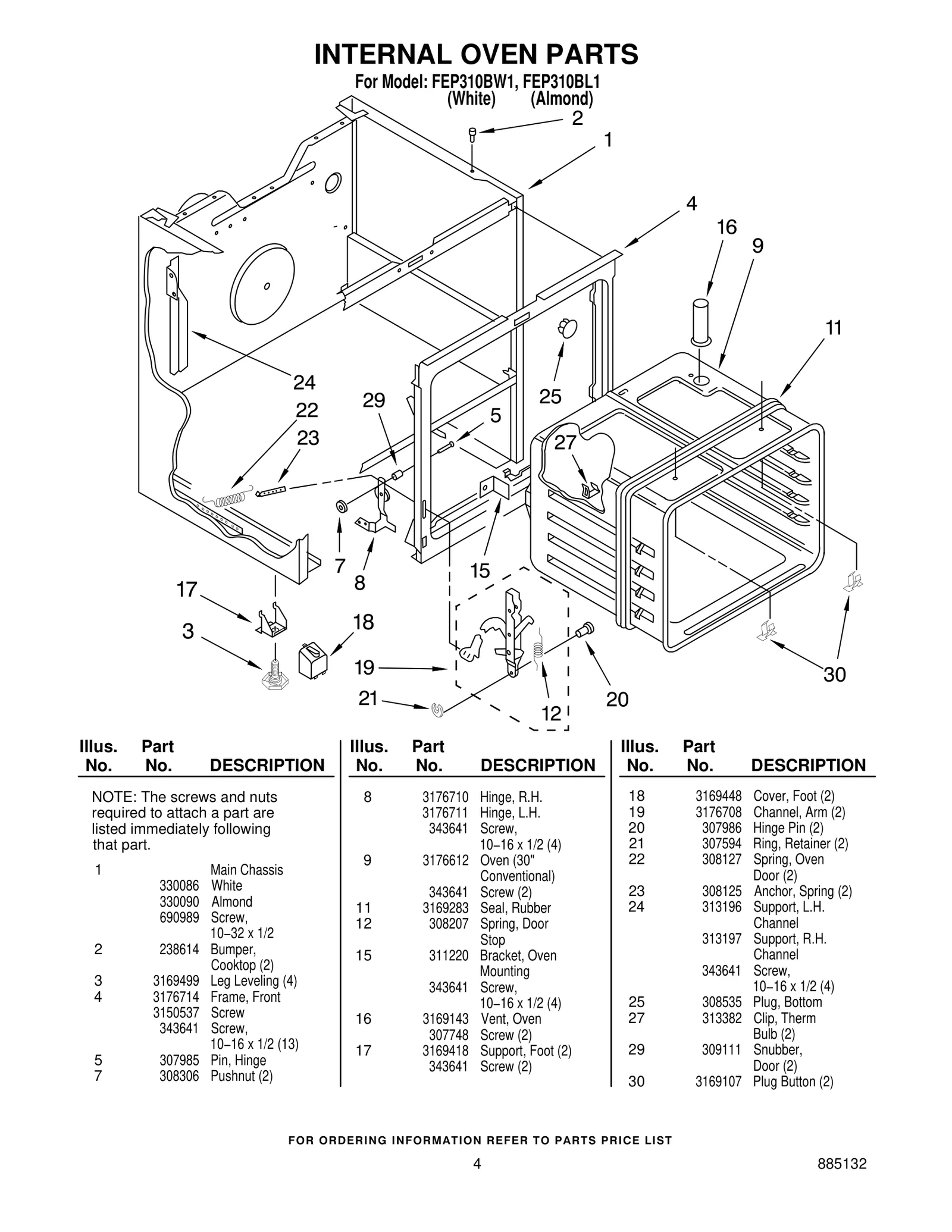 INTERNAL OVEN PARTS
