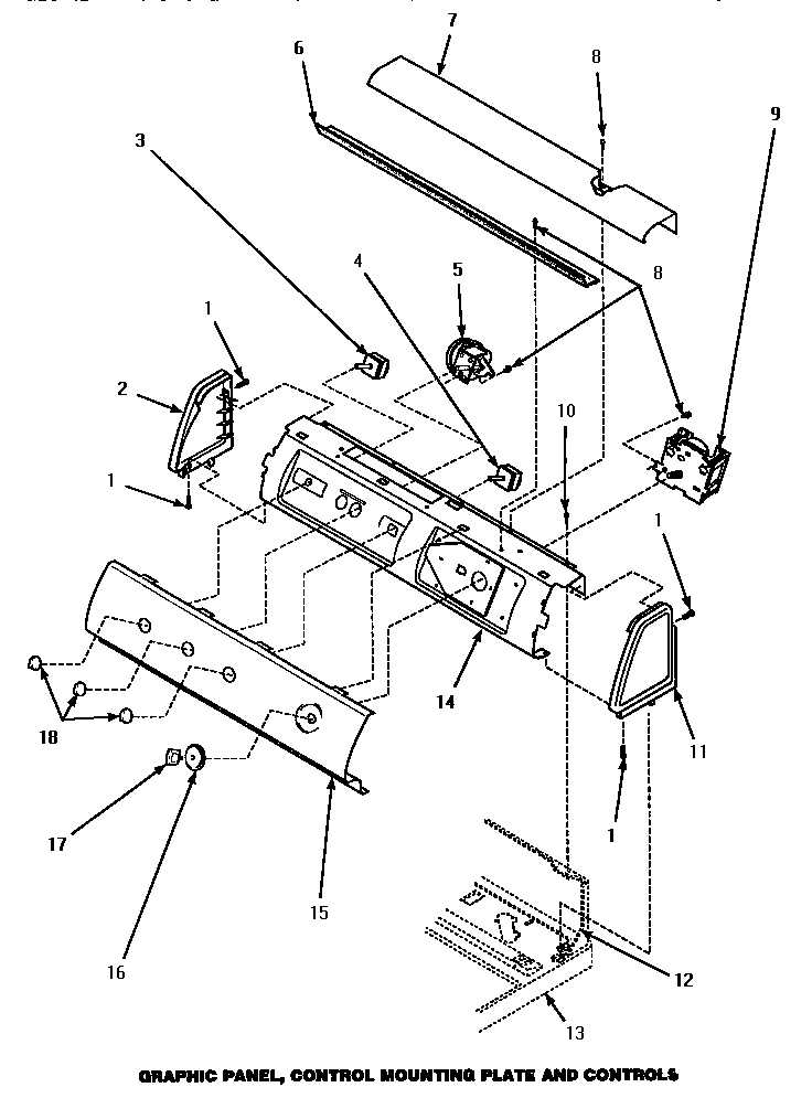 08 - GRAPHIC PANEL, CTRL MTG PLATE & CTRLS
