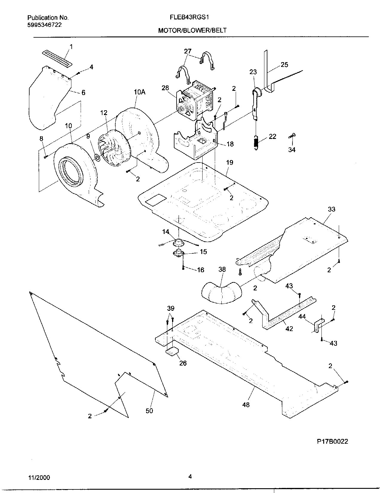 04 - MOTOR/BLOWER/BELT