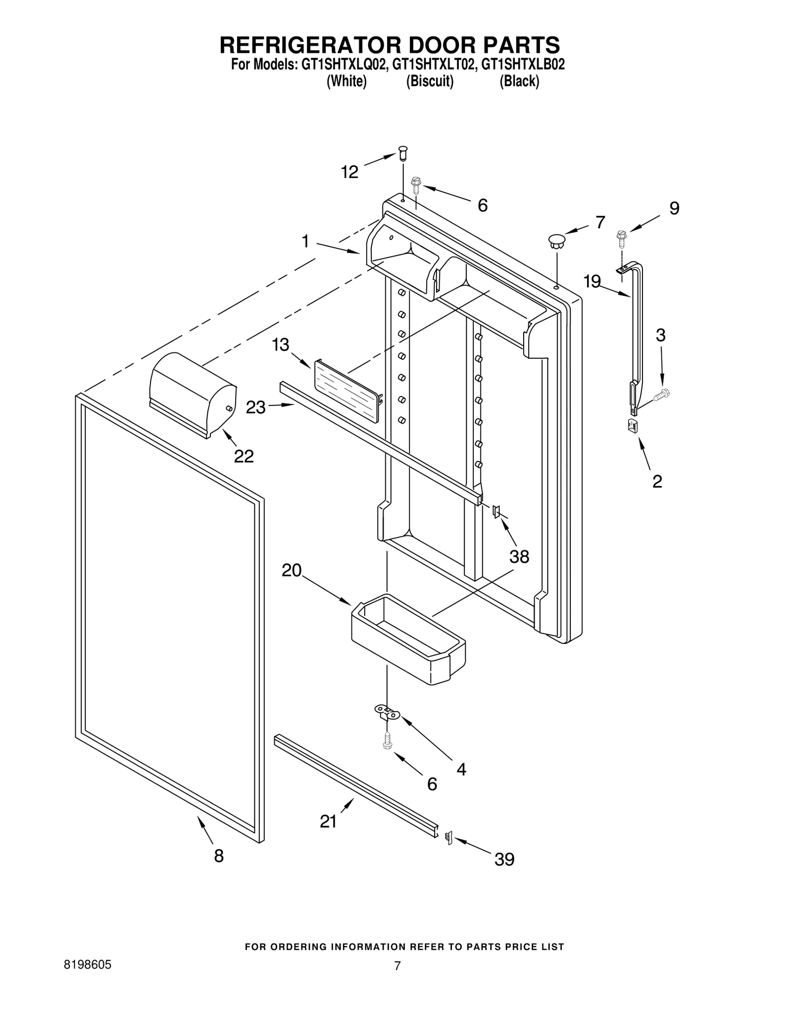 REFRIGERATOR DOOR PARTS