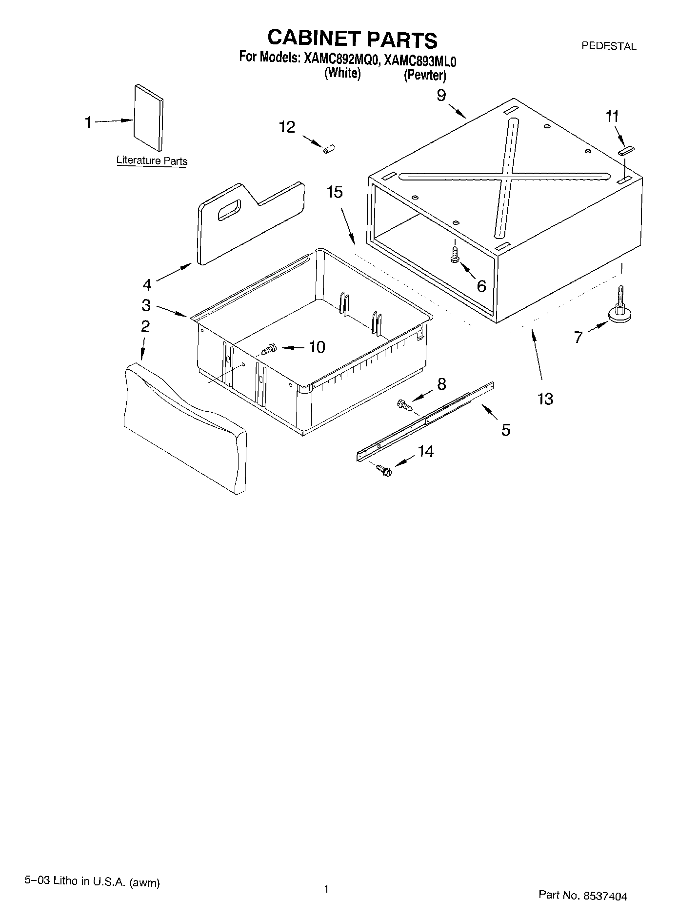 01 - CABINET PARTS
