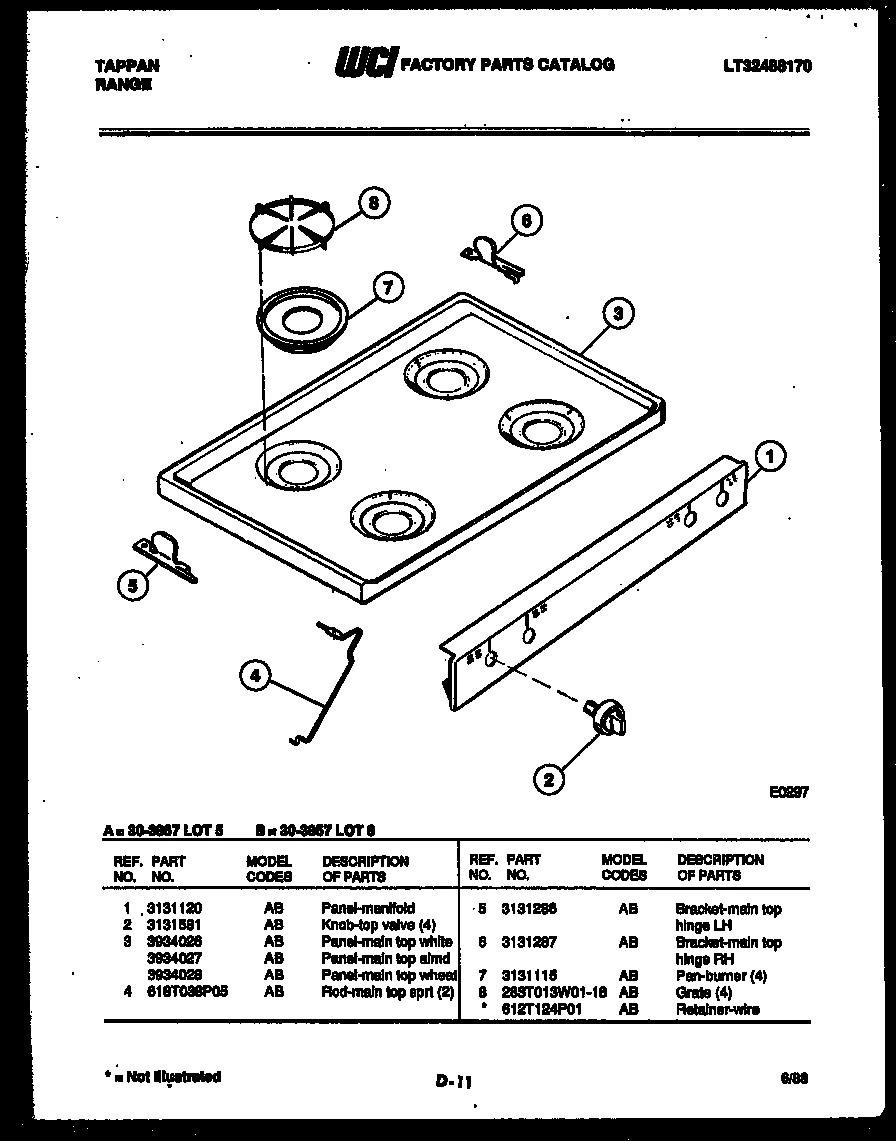 03 - COOKTOP PARTS