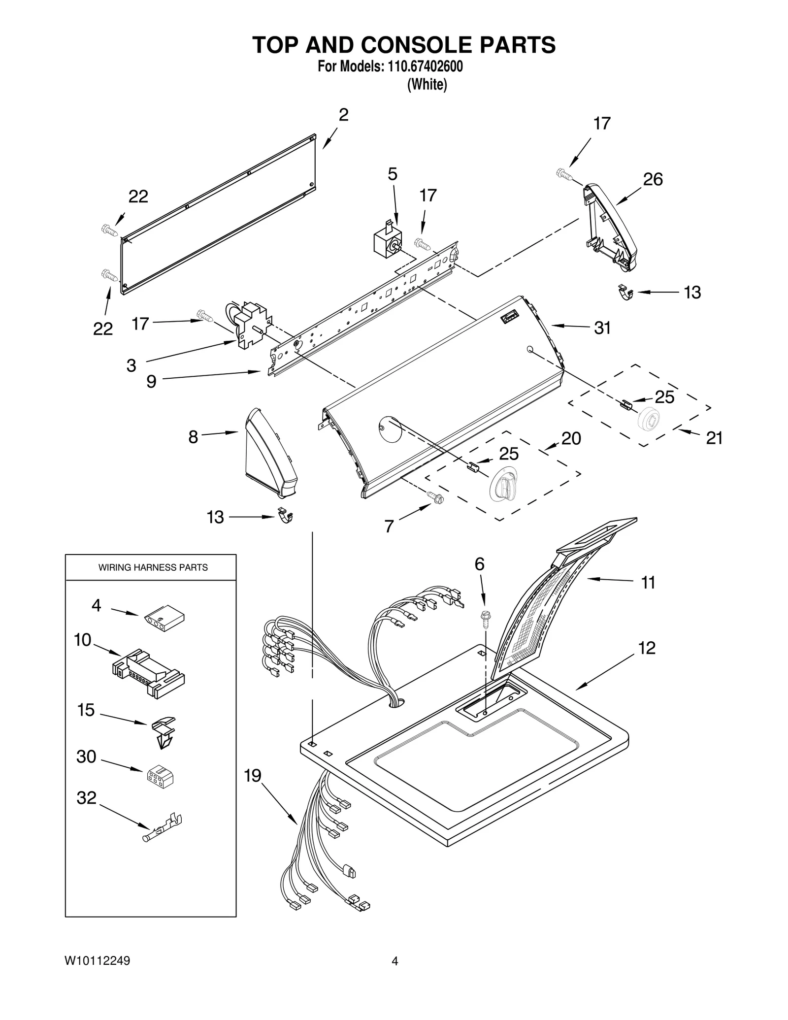 TOP AND CONSOLE PARTS