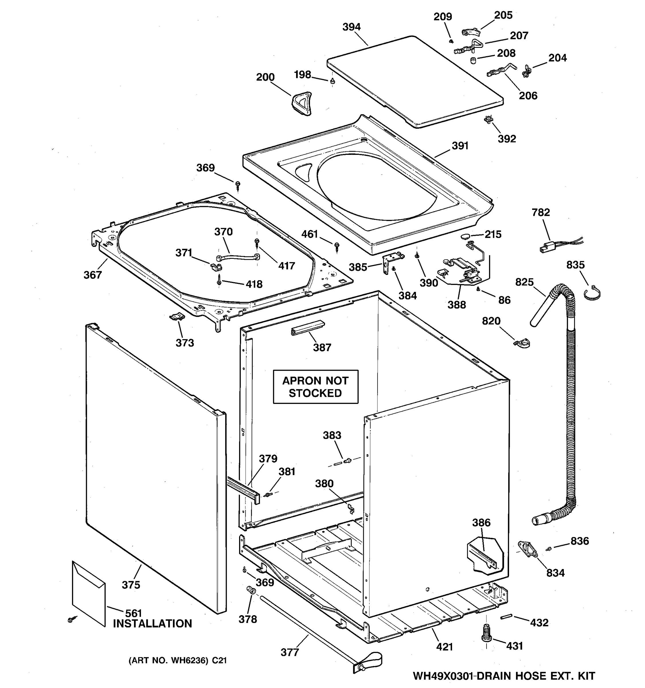 CABINET, COVER & FRONT PANEL