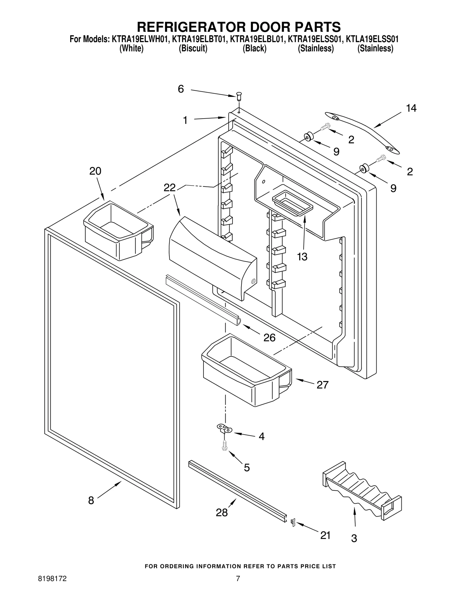 REFRIGERATOR DOOR PARTS