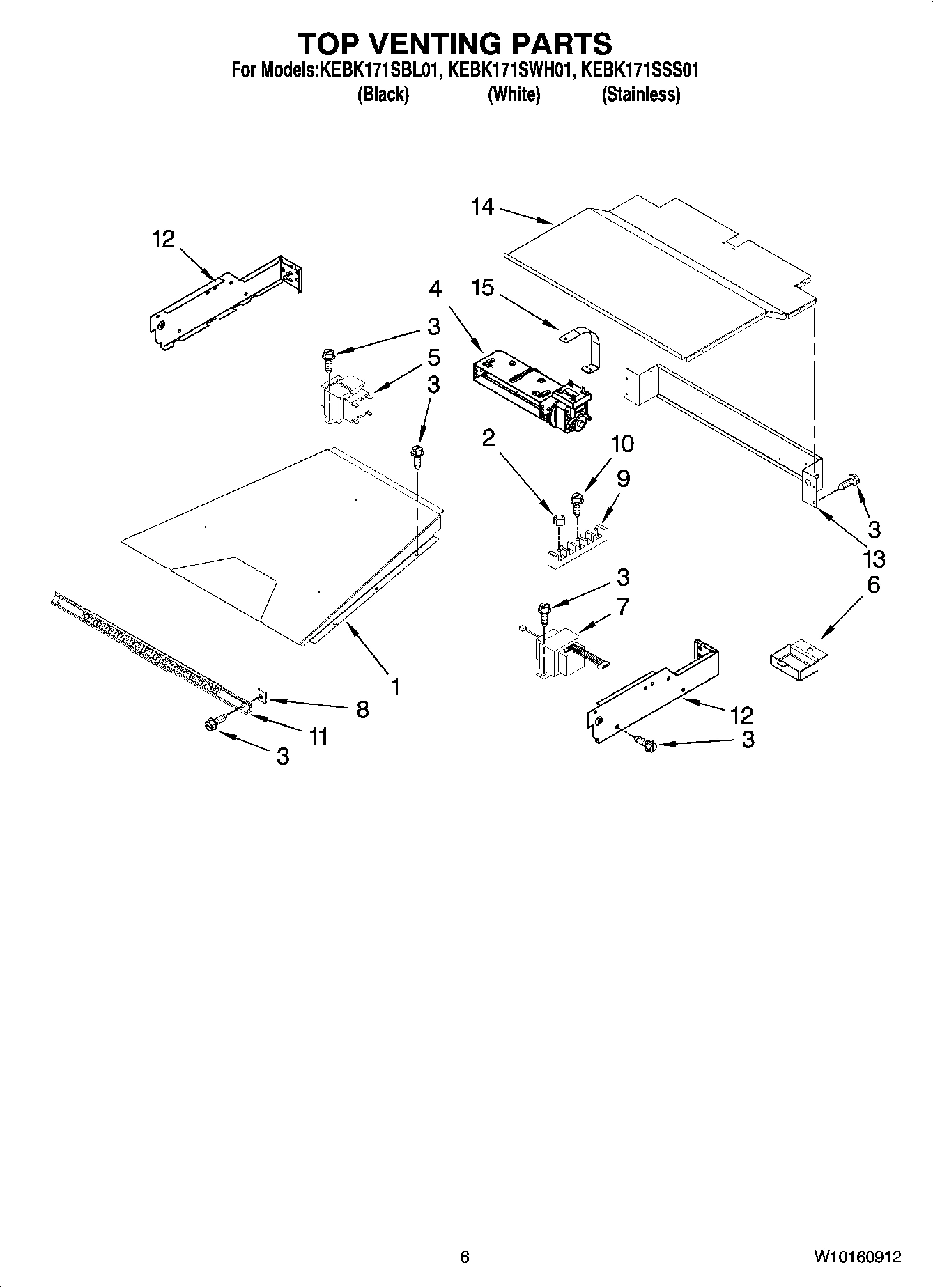 05 - TOP VENTING PARTS, OPTIONAL PARTS (NOT INCLUDED)