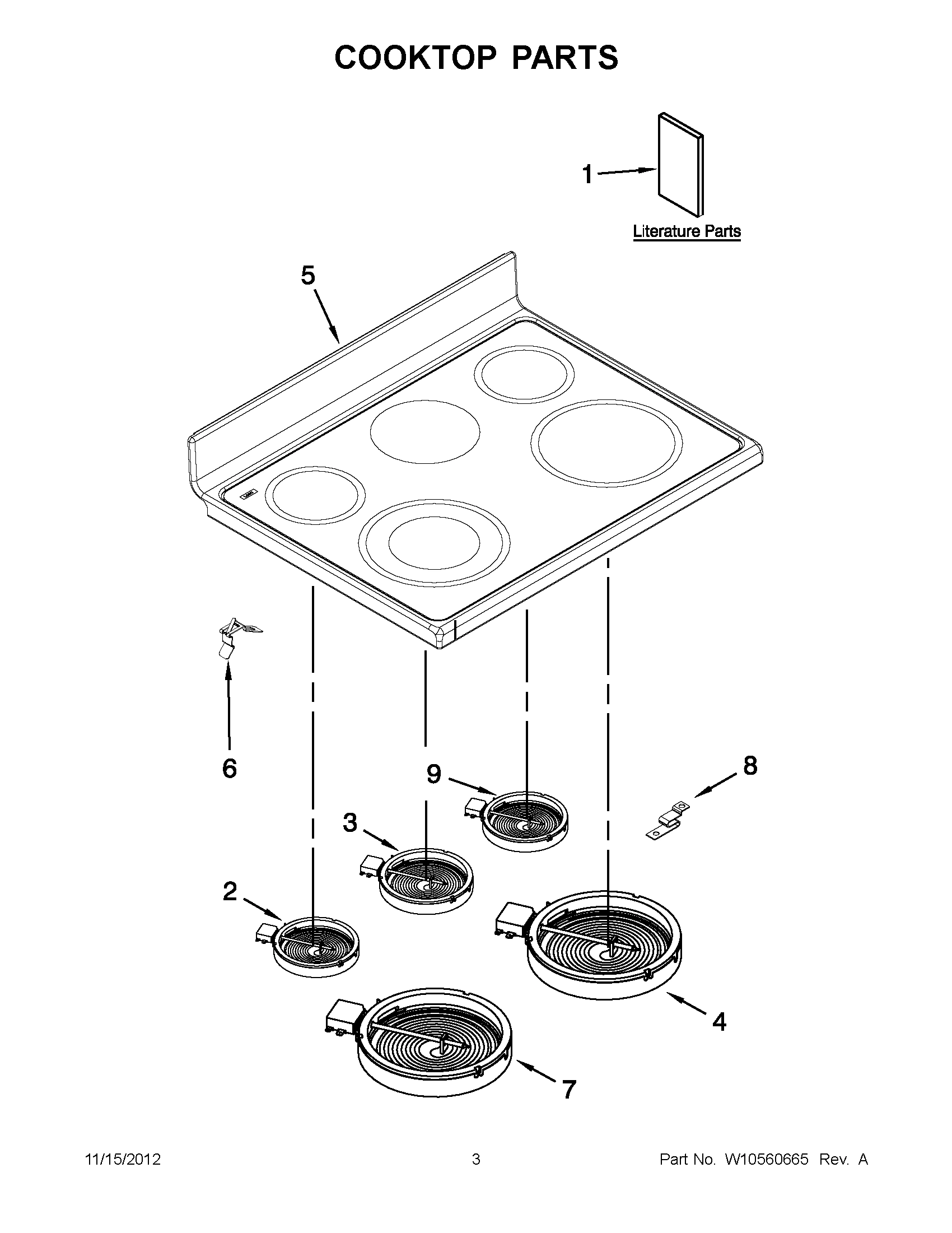 01 - COOKTOP PARTS