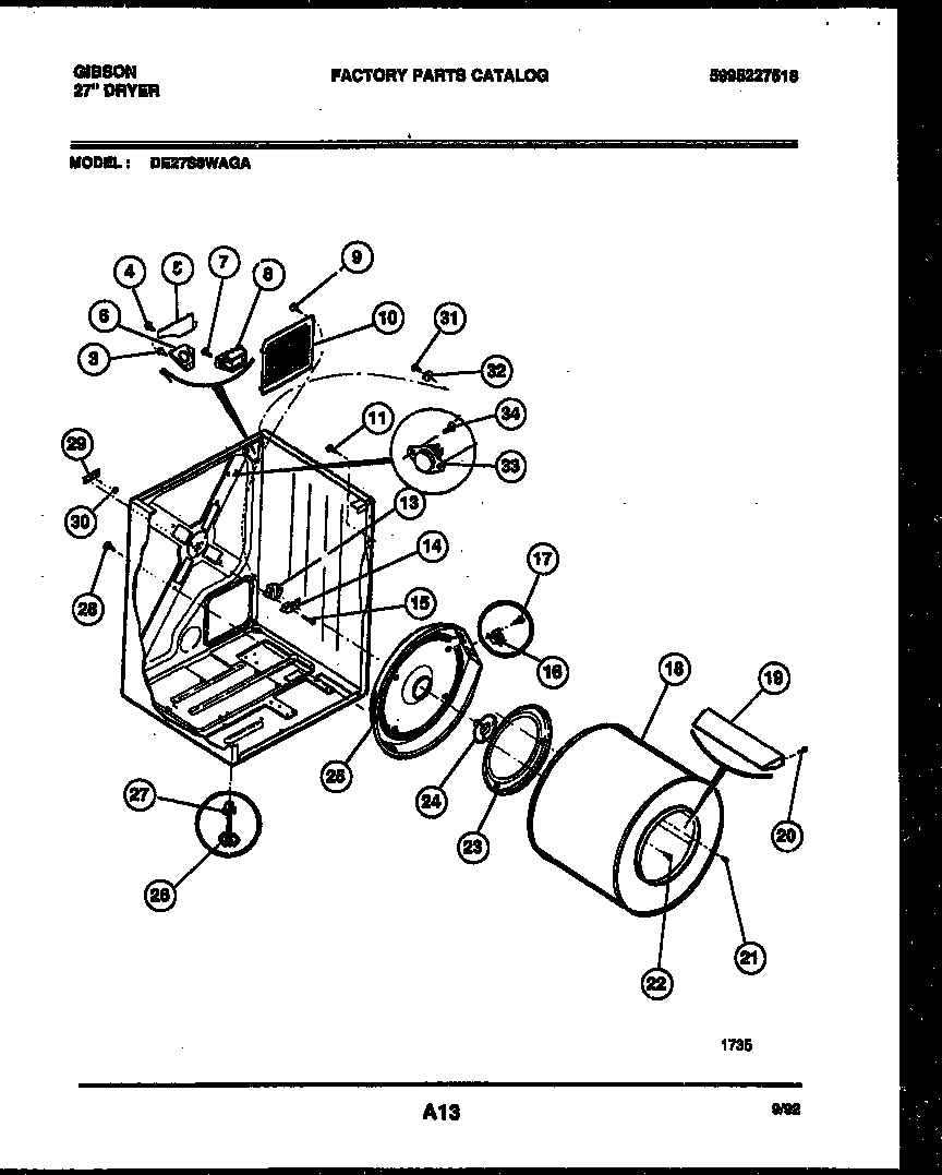 02 - CABINET AND COMPONENT PARTS