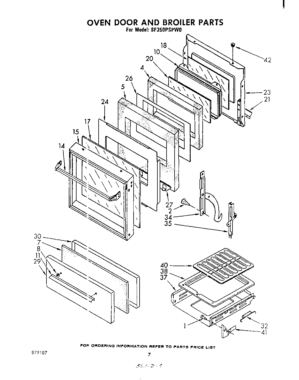 05 - OVEN DOOR AND BROILER