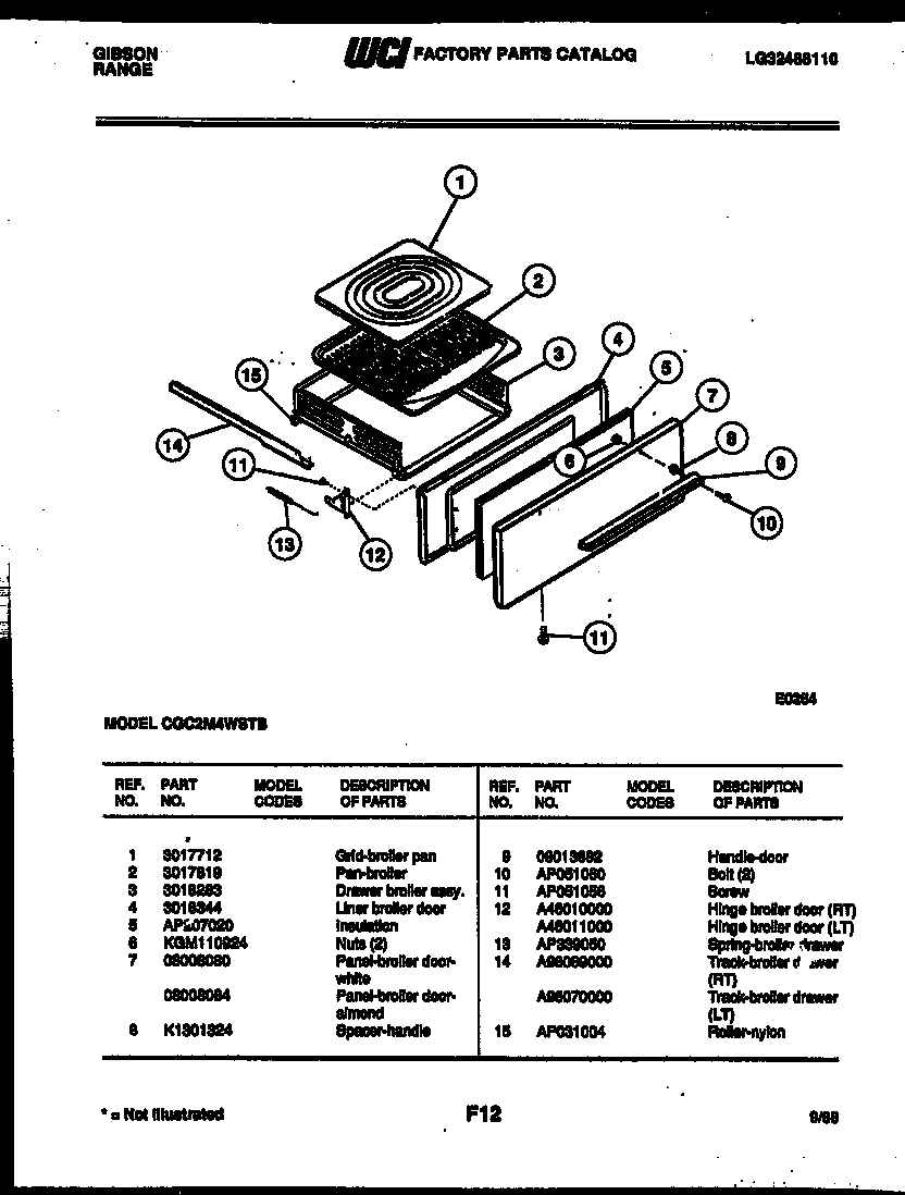 05 - BROILER DRAWER PARTS