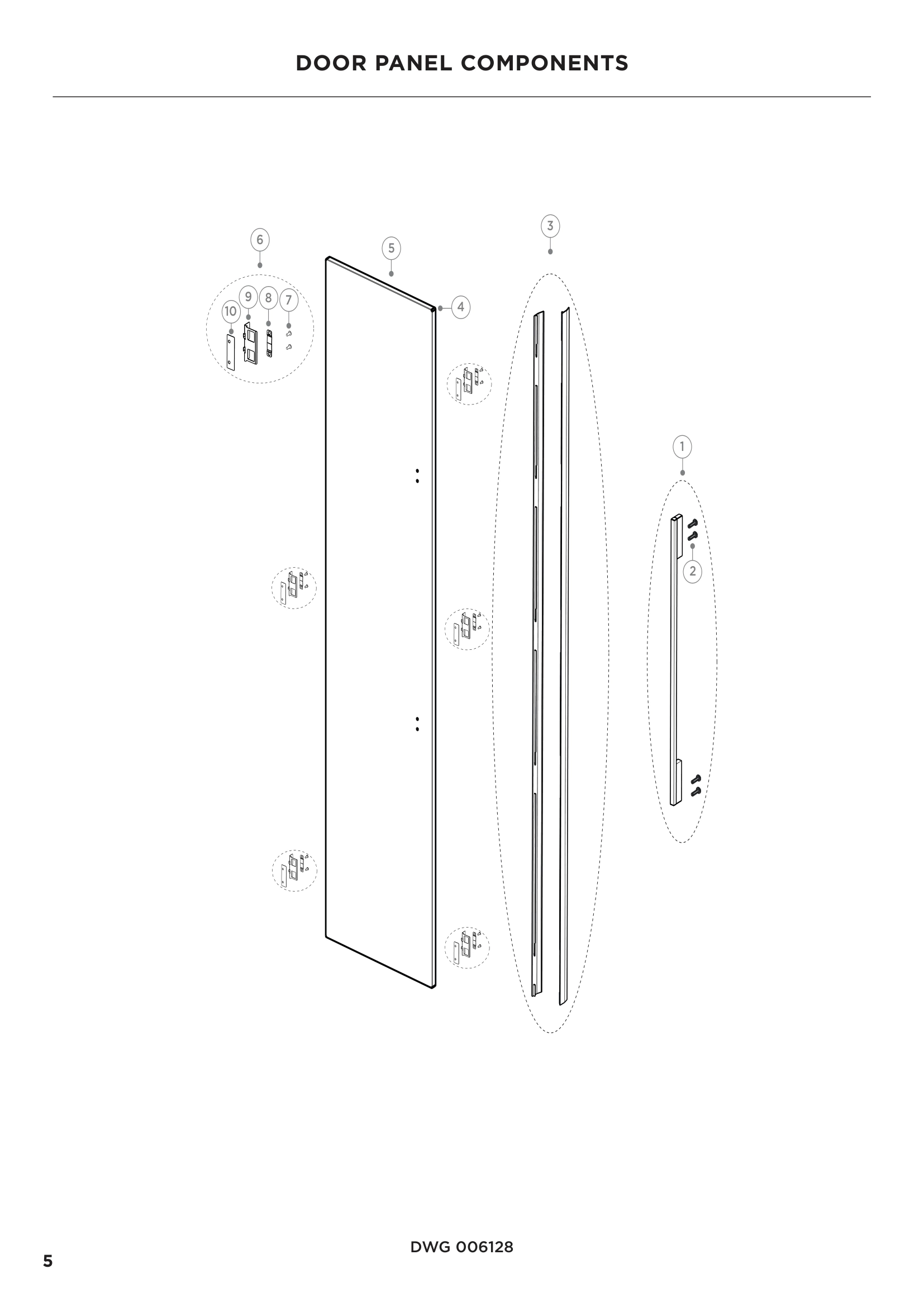 DOOR PANEL COMPONENTS