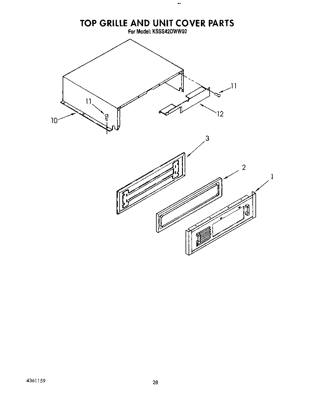 18 - TOP GRILLE AND UNIT COVER