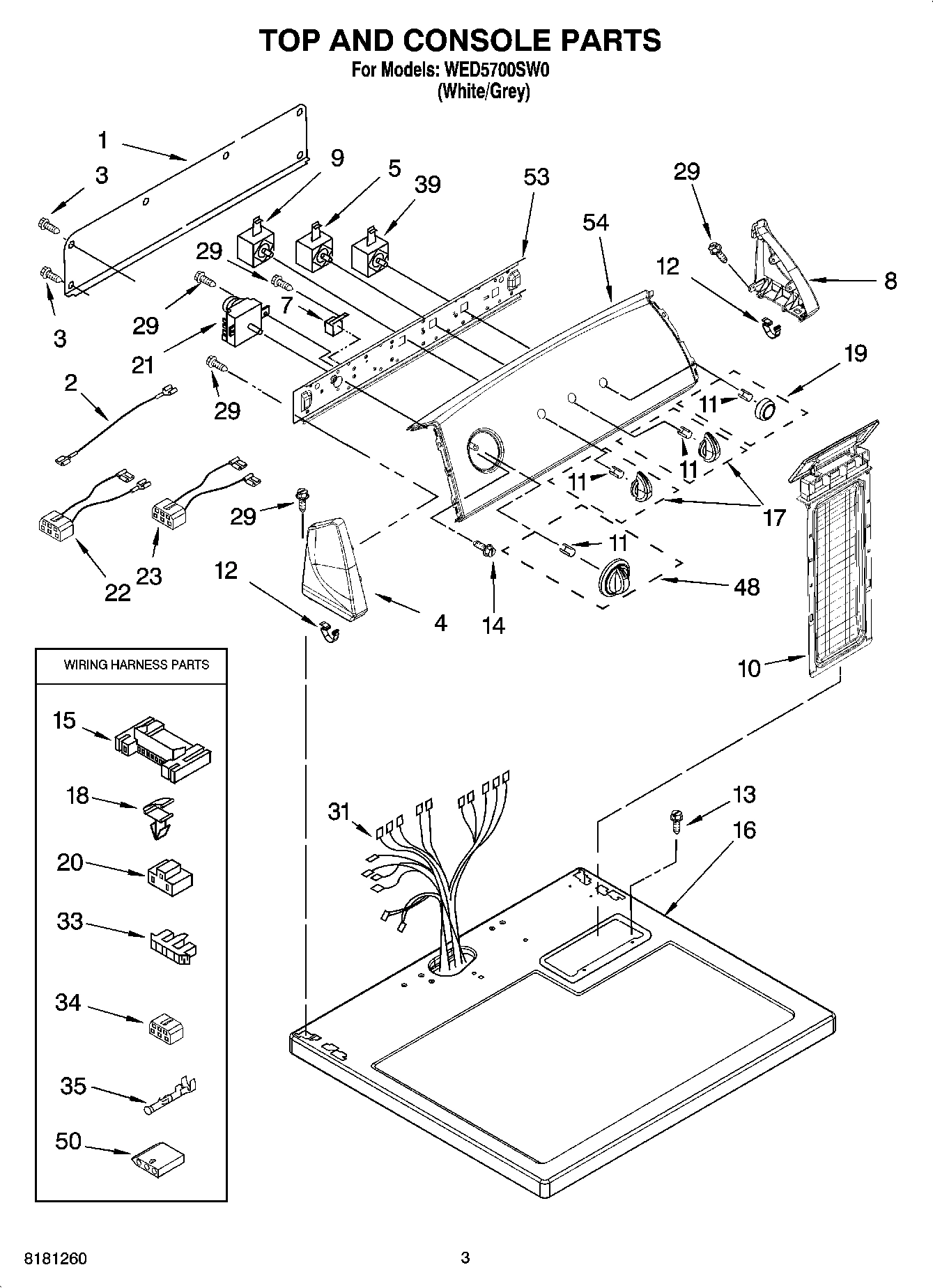 02 - TOP AND CONSOLE PARTS