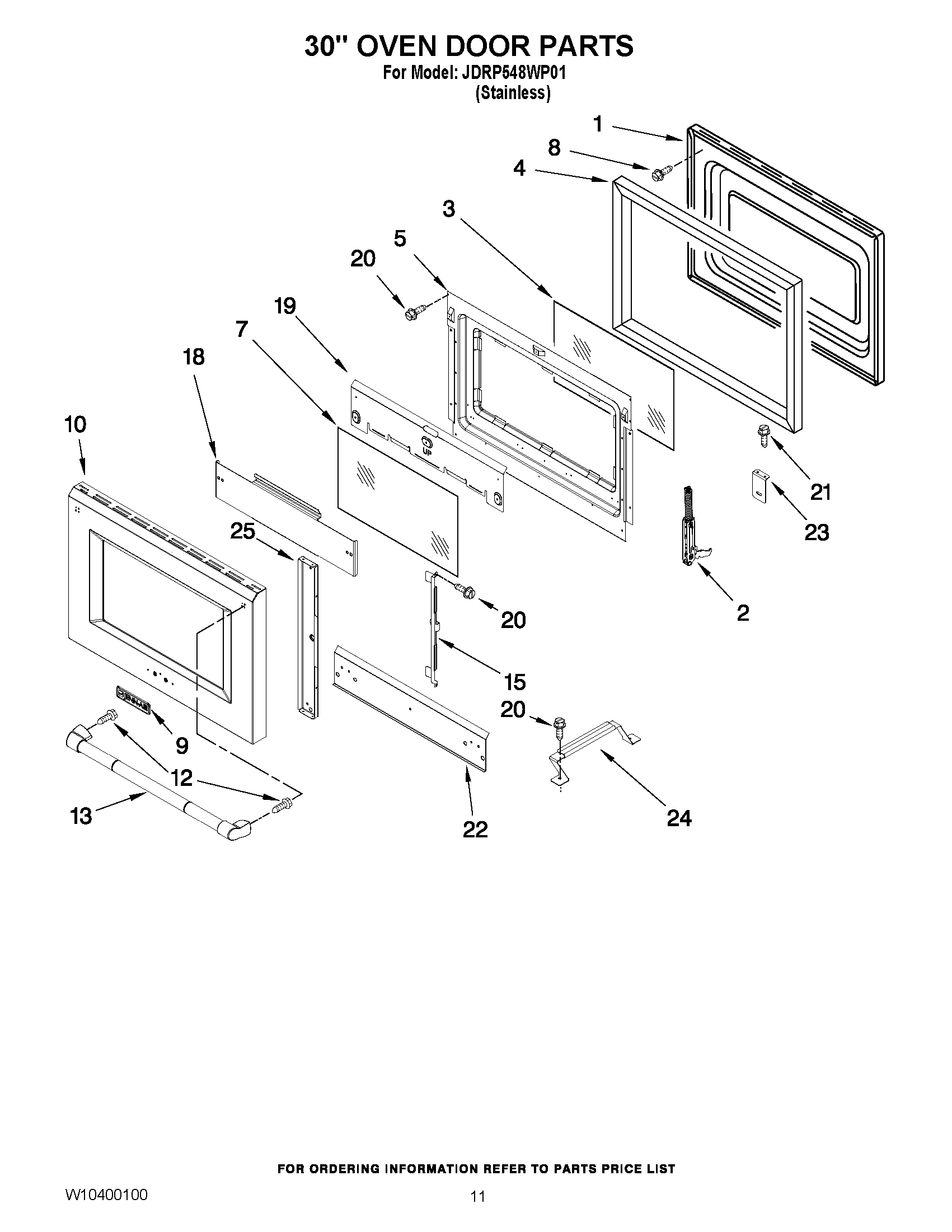 07 - 30`` OVEN DOOR PARTS