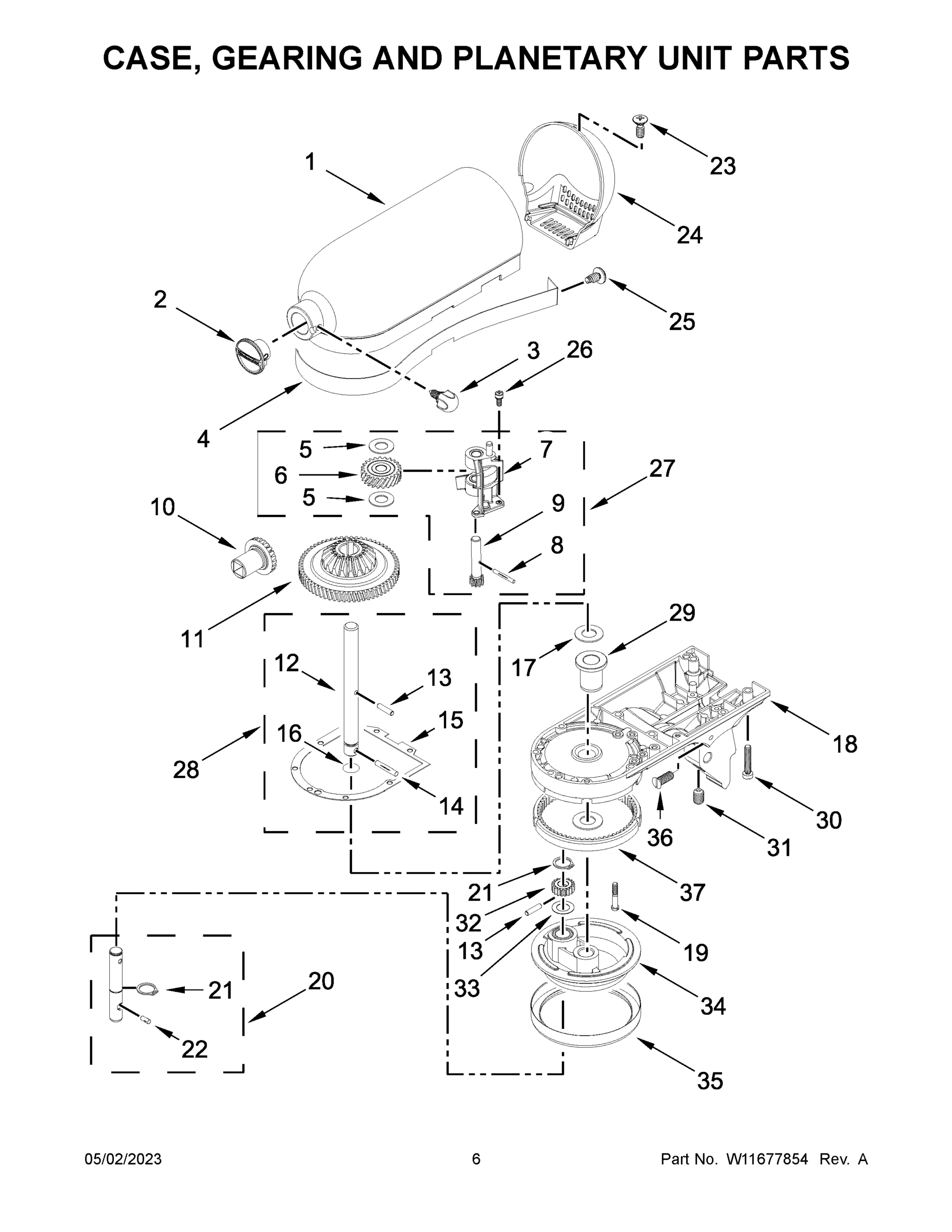 04 - CASE, GEARING AND PLANETARY UNIT PARTS