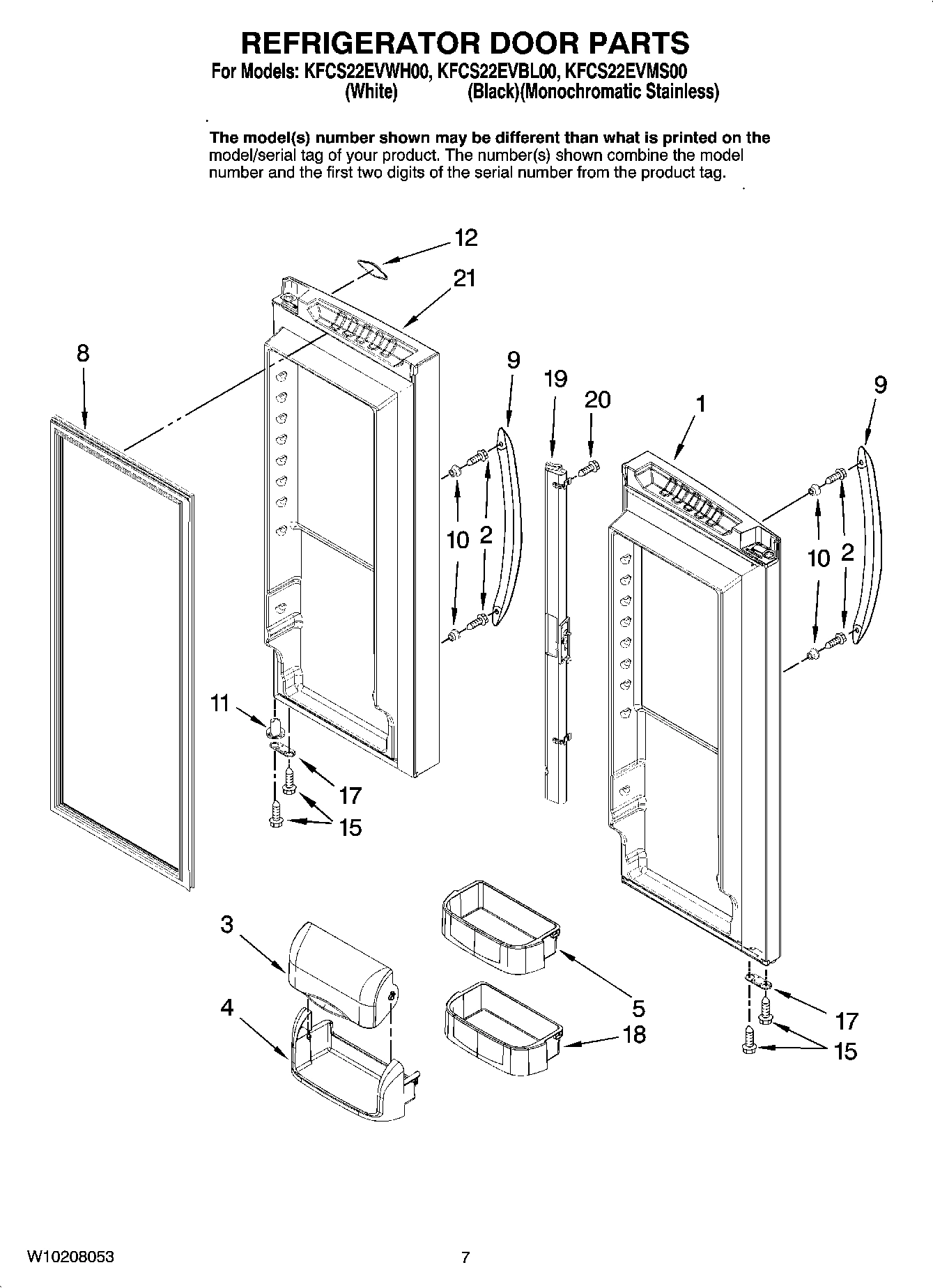 04 - REFRIGERATOR DOOR PARTS