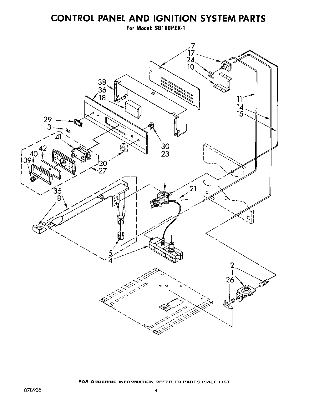 03 - CONTROL PANEL AND IGNITION SYSTEM