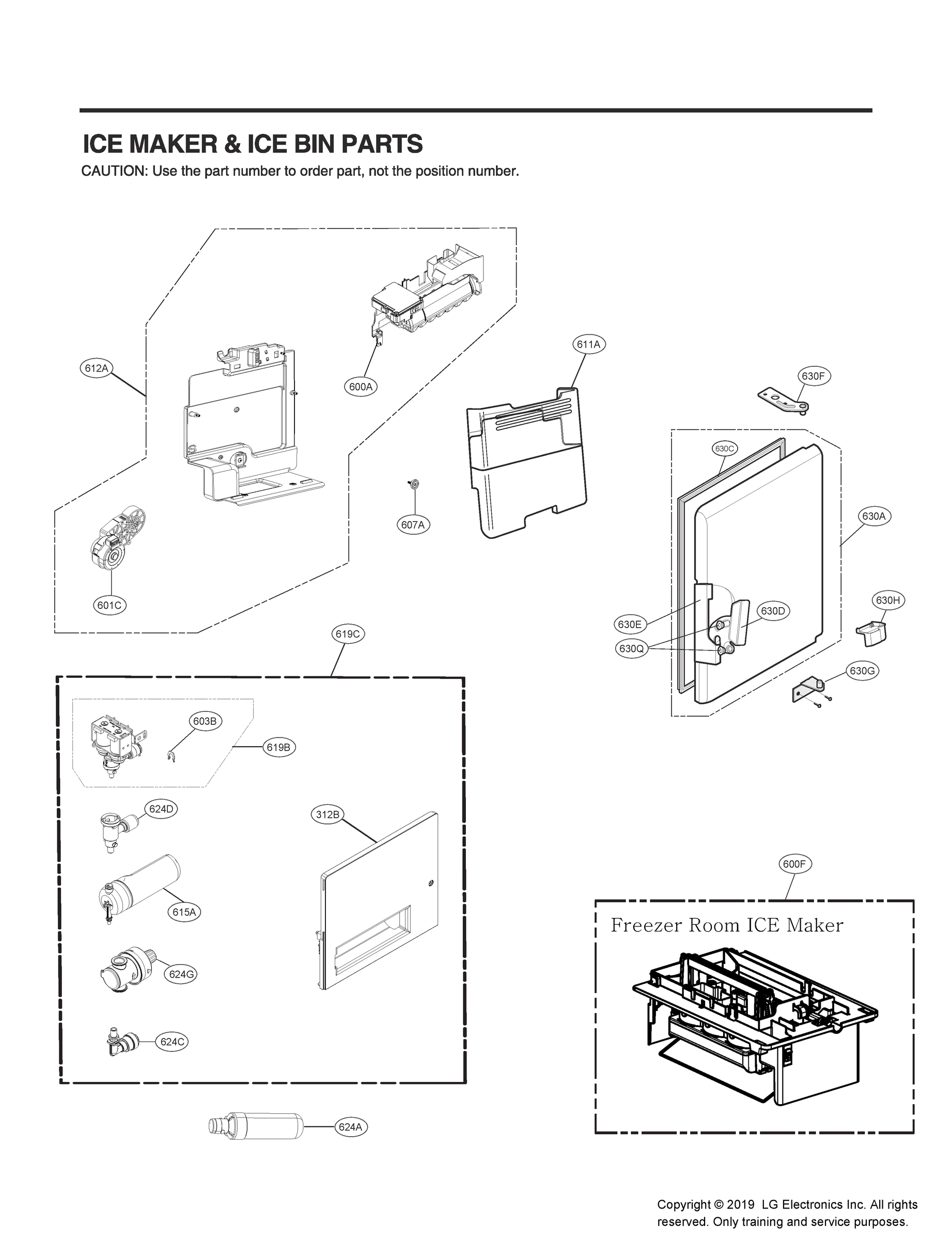 ICEMAKER & ICE BIN PARTS