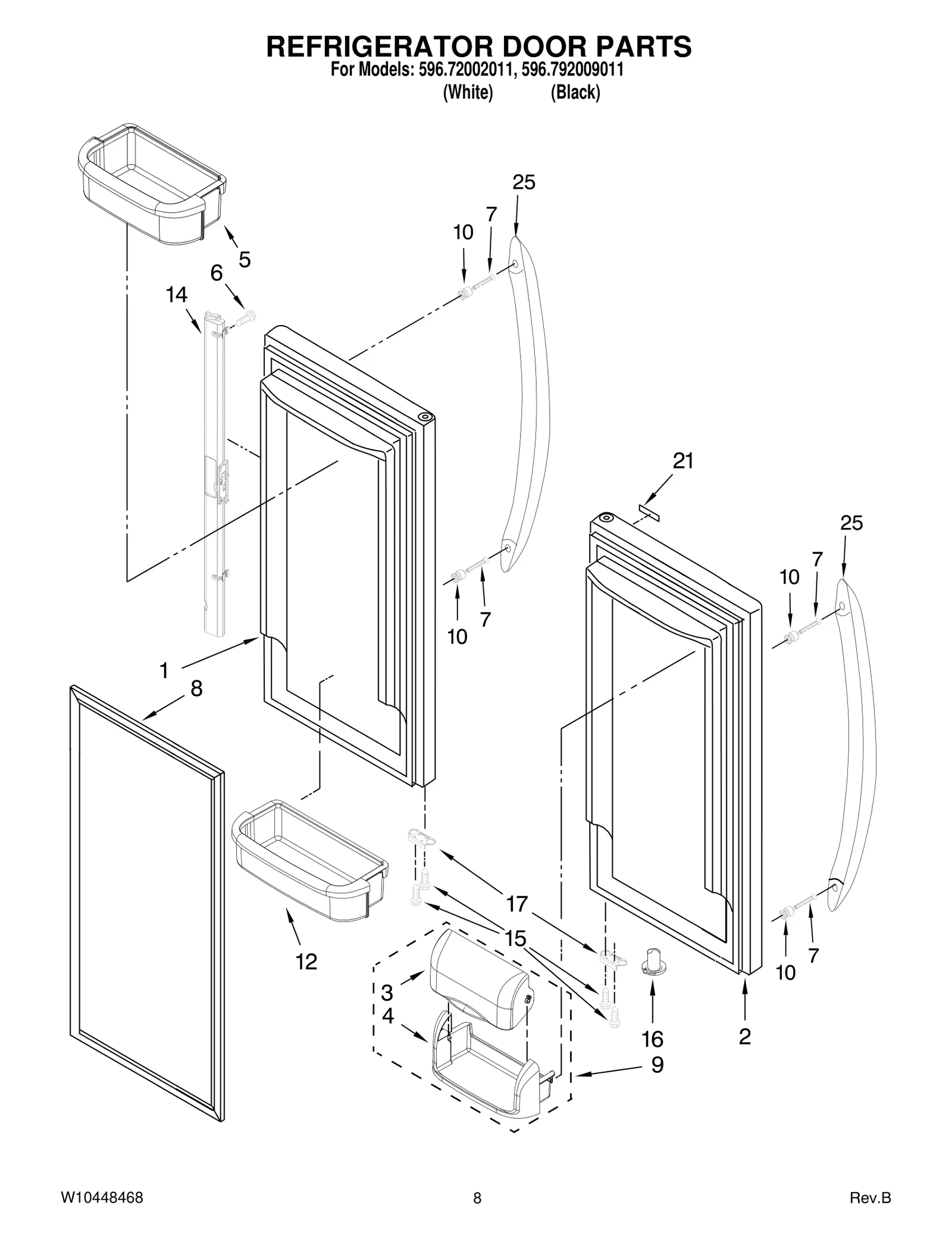 REFRIGERATOR DOOR PARTS