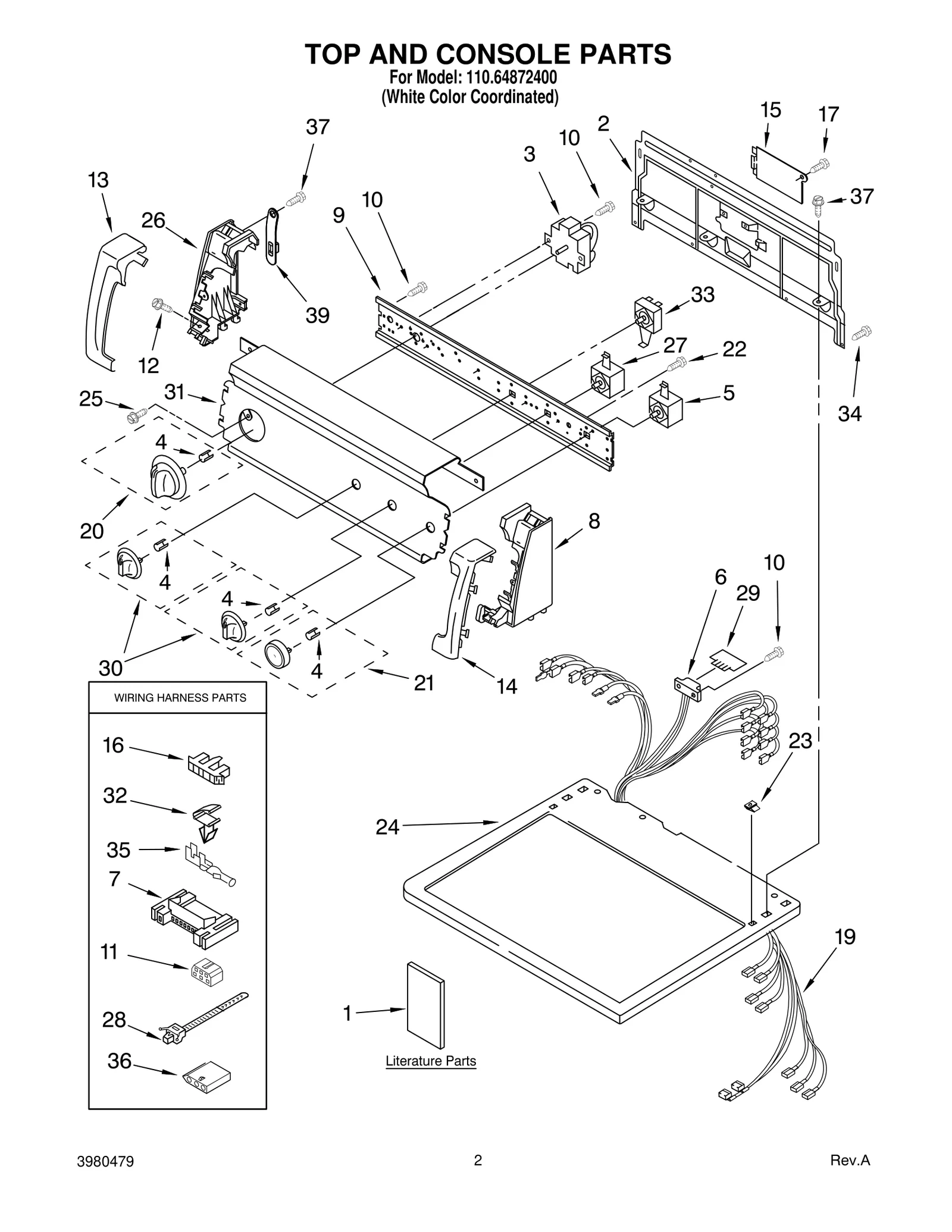TOP AND CONSOLE PARTS