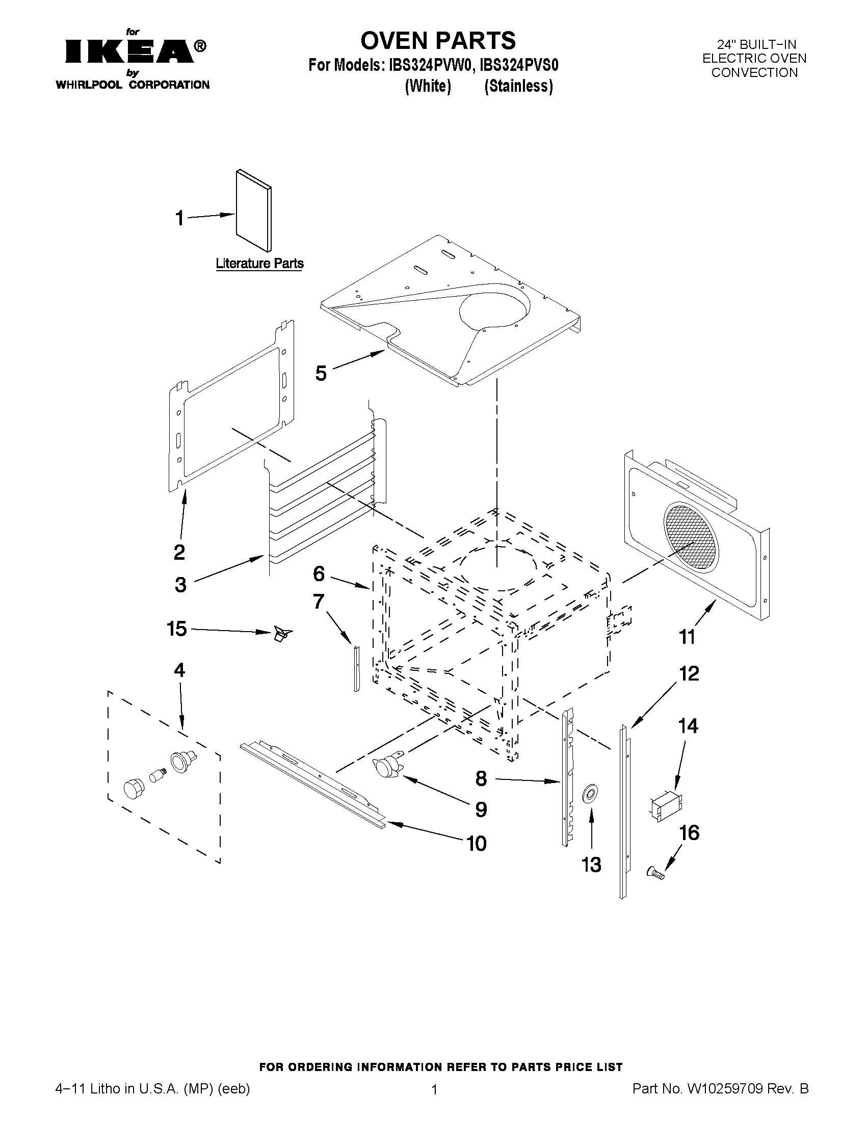 01 - OVEN PARTS