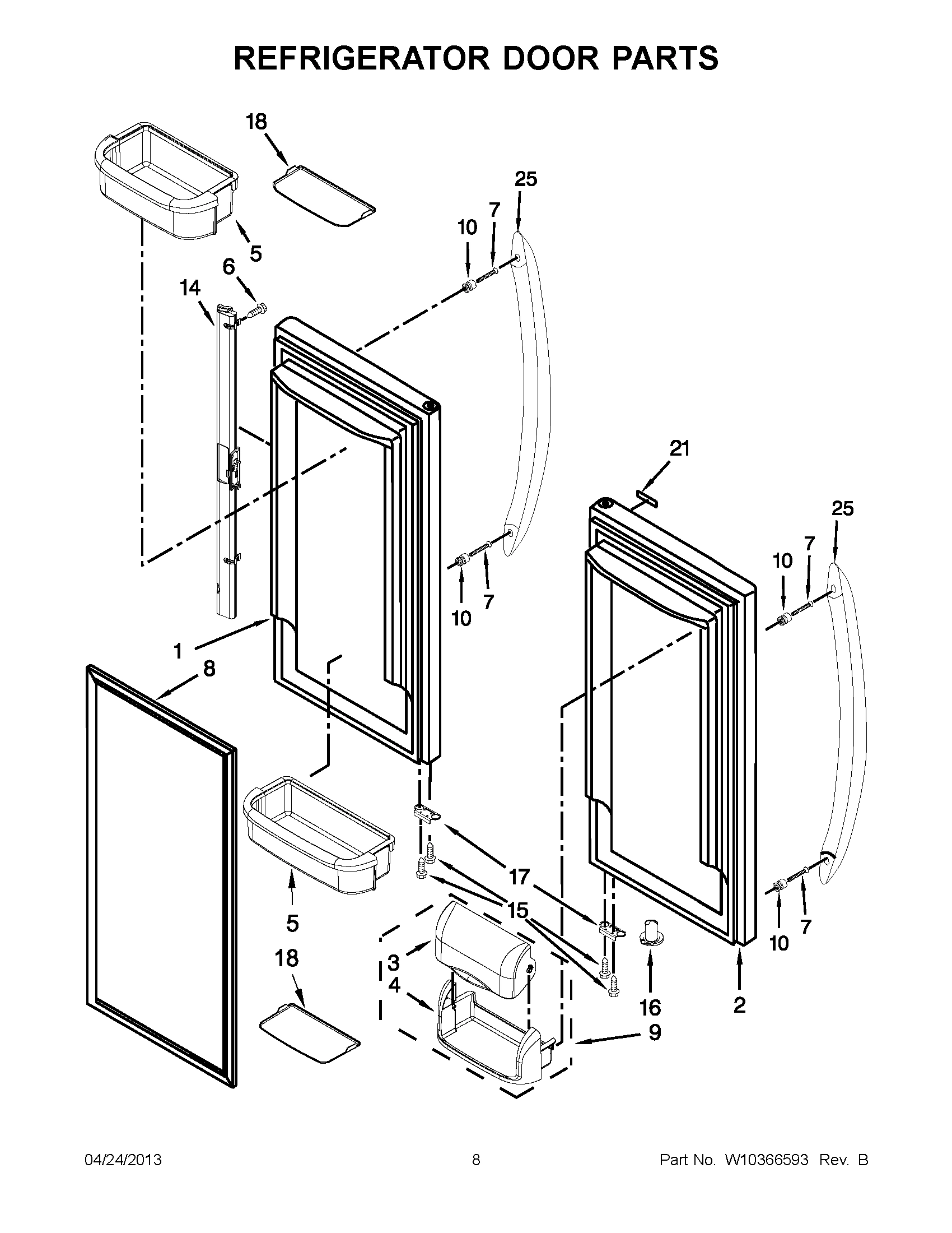 04 - REFRIGERATOR DOOR PARTS