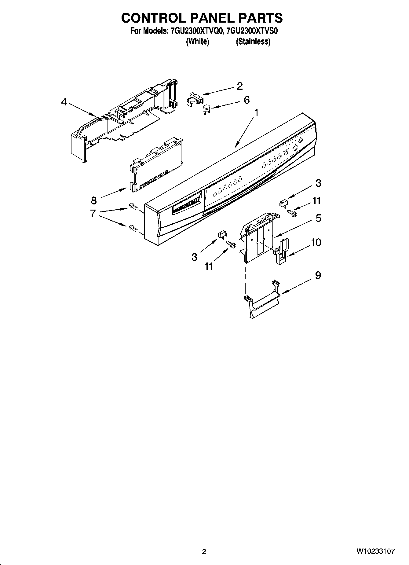 02 - CONTROL PANEL PARTS