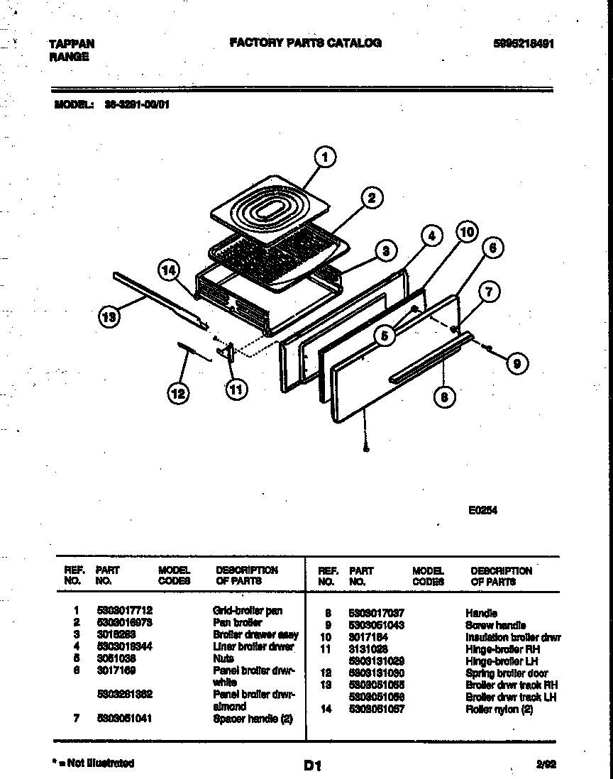 06 - BROILER DRAWER PARTS