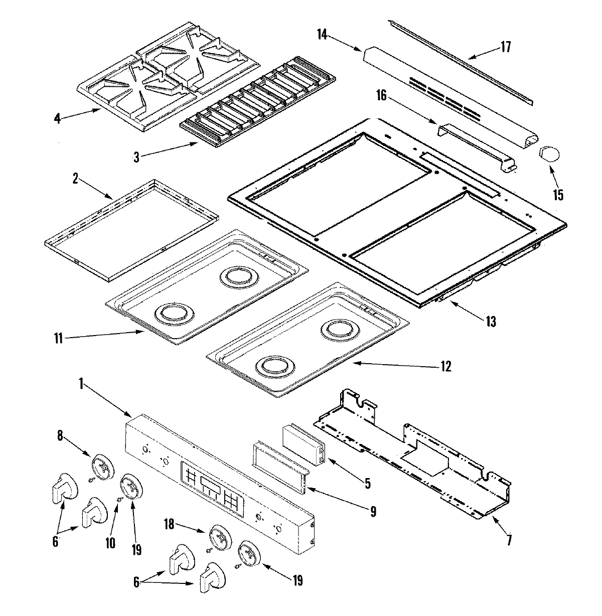 02 - CONTROL PANEL/TOP ASSEMBLY