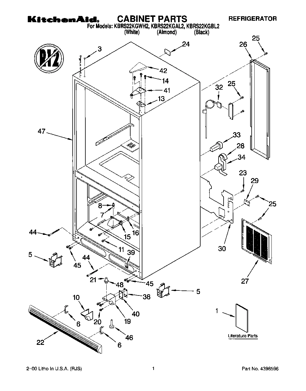 01 - CABINET, LITERATURE